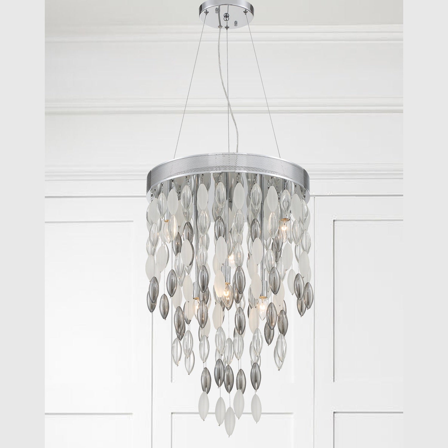 Crystorama - HUD-A2216-CH - Six Light Chandelier - Hudson - Polished Chrome