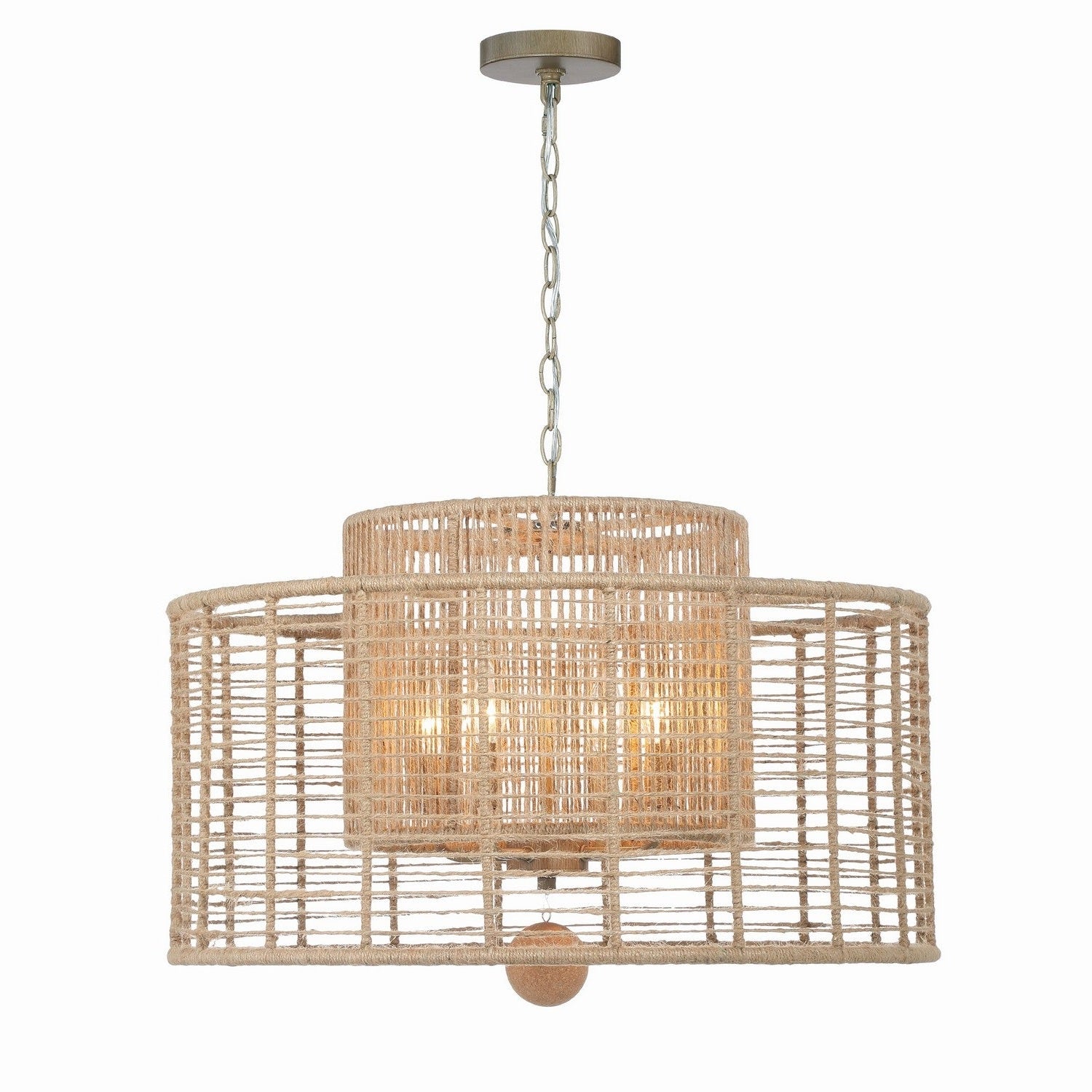 Crystorama - JAY-A5004-BS - Four Light Chandelier - Jayna - Burnished Silver