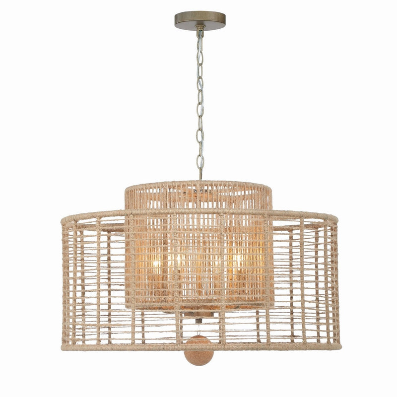 Crystorama - JAY-A5004-BS - Four Light Chandelier - Jayna - Burnished Silver