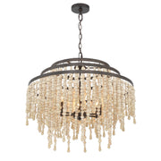 Crystorama - POP-A5076-FB - Six Light Chandelier - Poppy - Forged Bronze