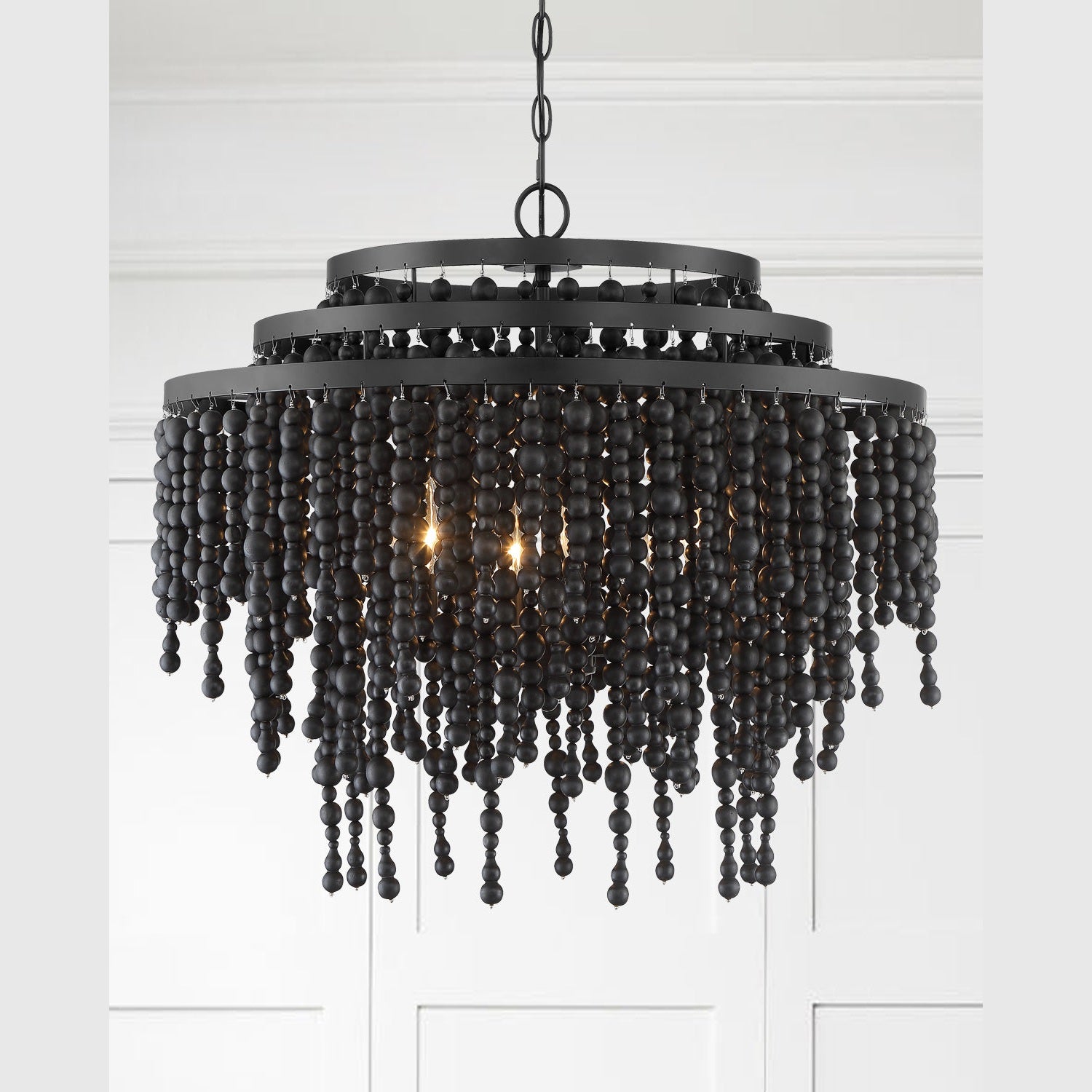 Crystorama - POP-A5076-MK - Six Light Chandelier - Poppy - Matte Black