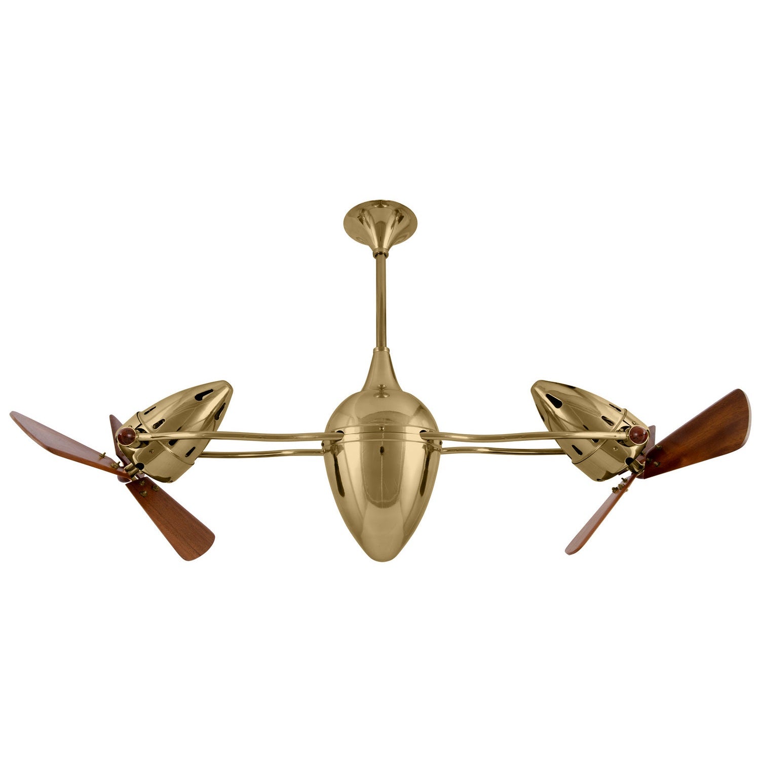 Matthews Fan Company - AR-PB-WD - 48"Ceiling Fan - Ar Ruthiane - Polished Brass