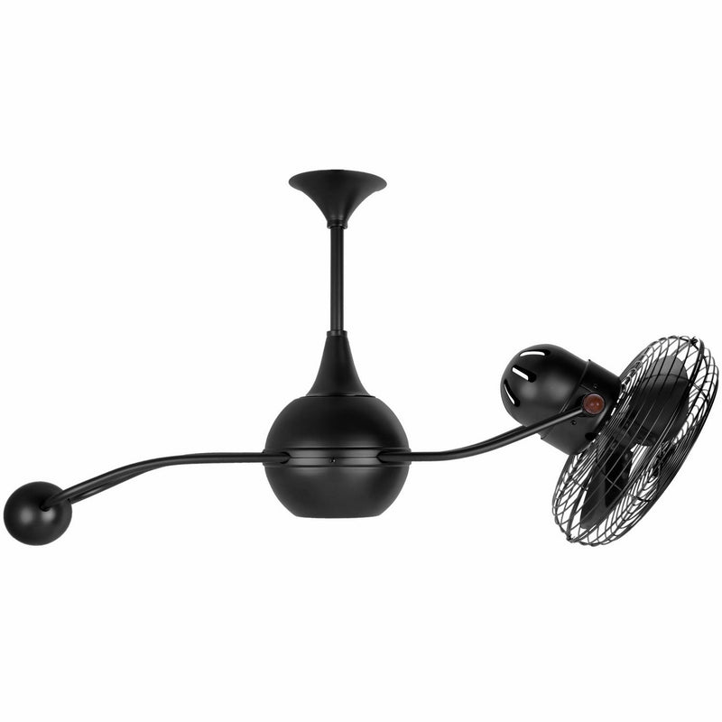 Matthews Fan Company - B2K-BK-MTL - 40"Ceiling Fan - Brisa 2000 - Matte Black