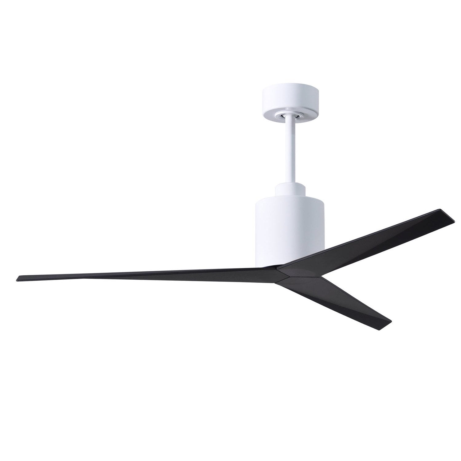 Matthews Fan Company - EK-WH-BK - 56"Ceiling Fan - Eliza - Gloss White