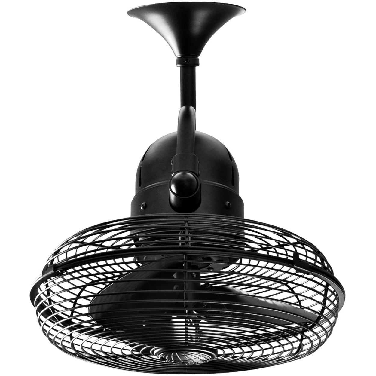 Matthews Fan Company - KC-BK - 13"Wall Fan - Kaye - Matte Black