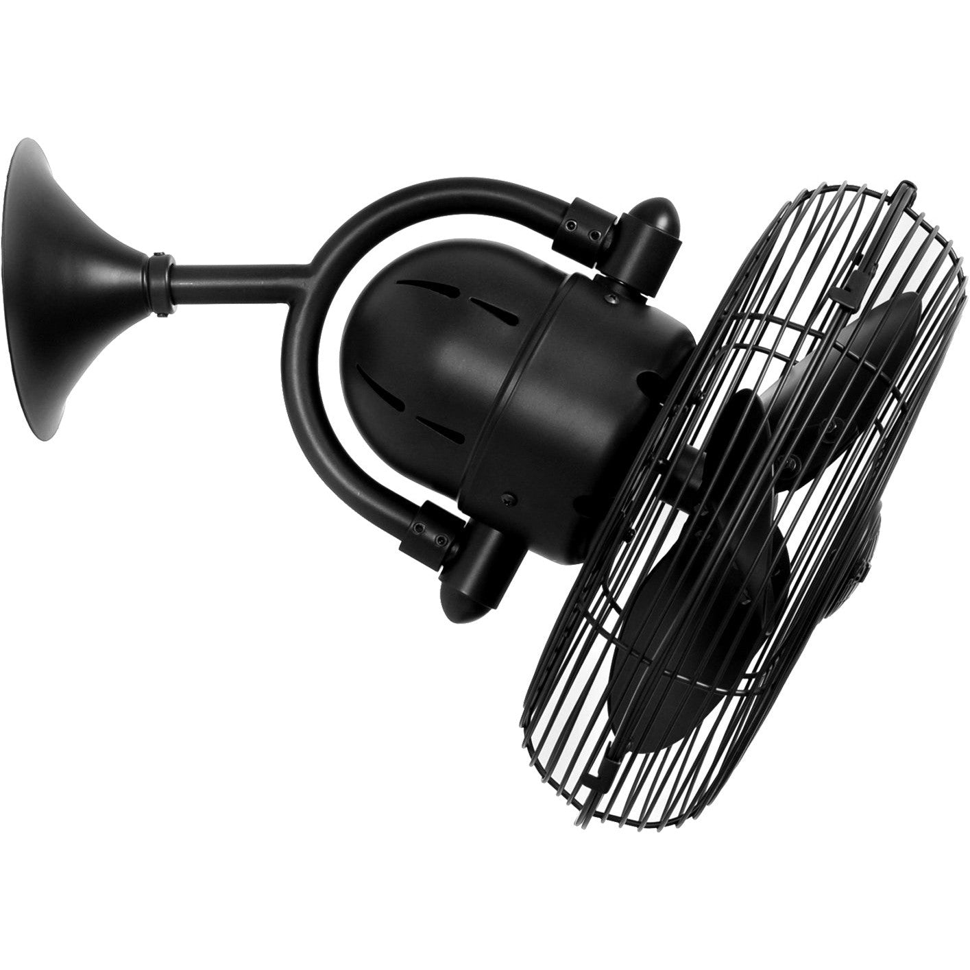 Matthews Fan Company - KC-BK - 13"Wall Fan - Kaye - Matte Black