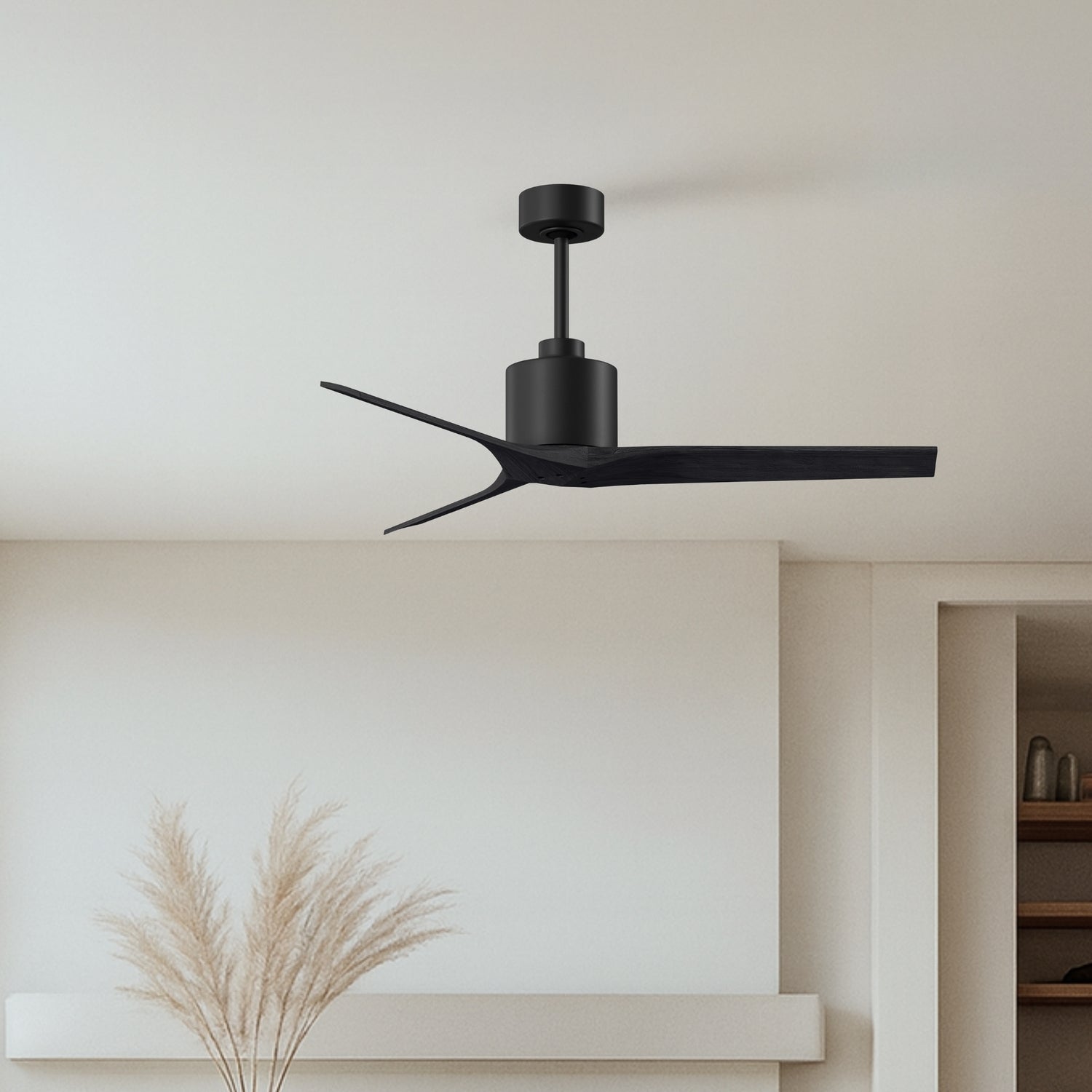 Matthews Fan Company - MW-BK-BK-52 - 52"Ceiling Fan - Mollywood - Matte Black