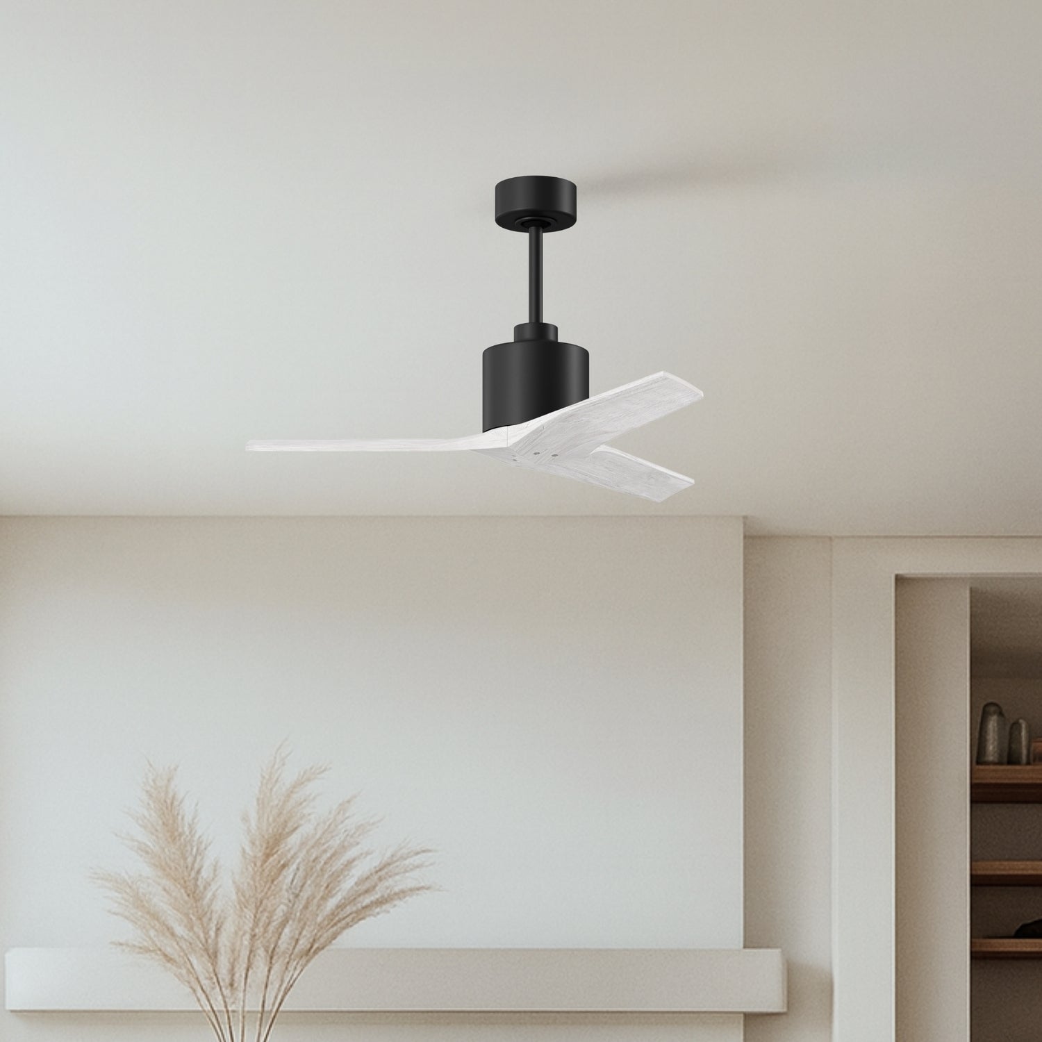Matthews Fan Company - MW-BK-MWH-42 - 42"Ceiling Fan - Mollywood - Matte Black