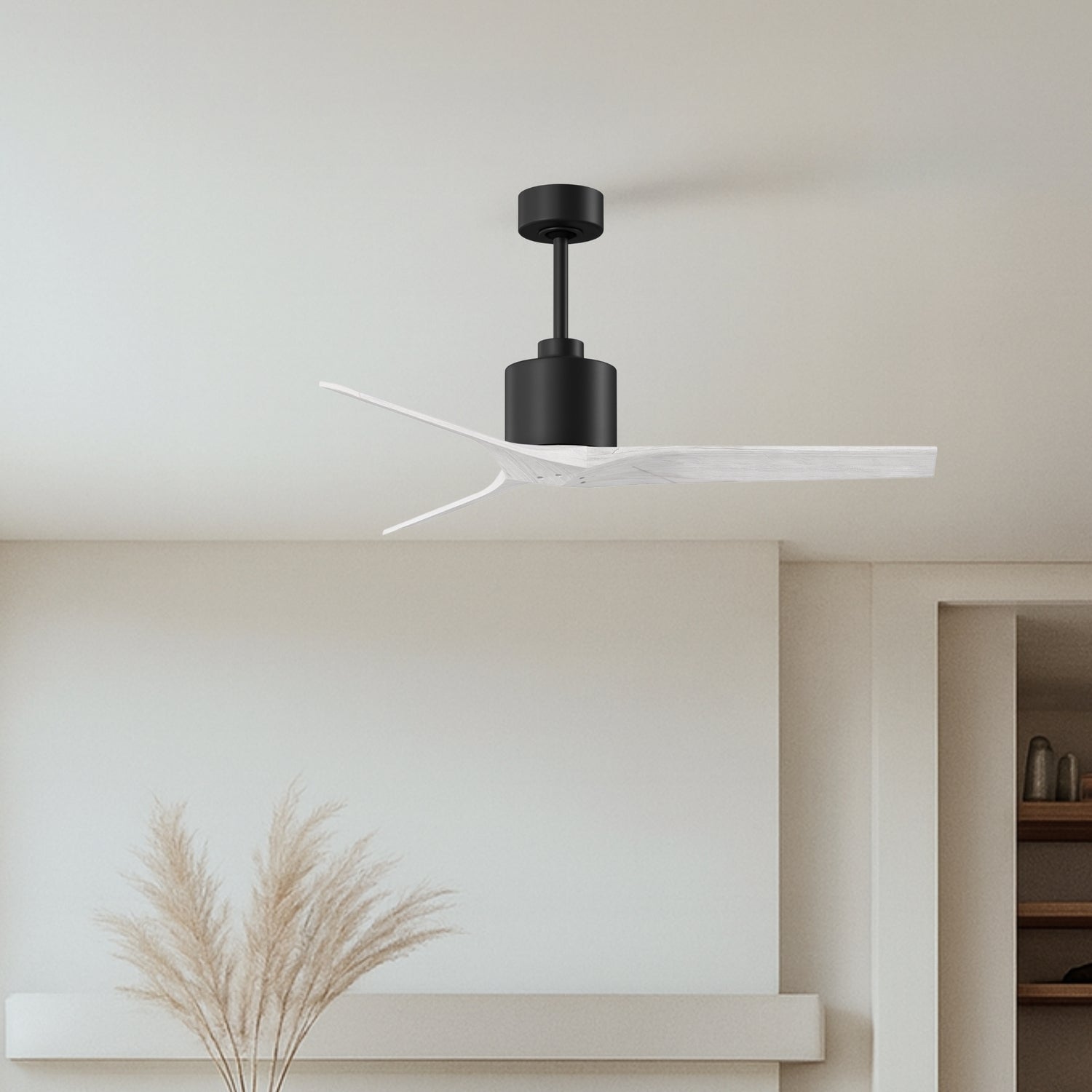 Matthews Fan Company - MW-BK-MWH-52 - 52"Ceiling Fan - Mollywood - Matte Black