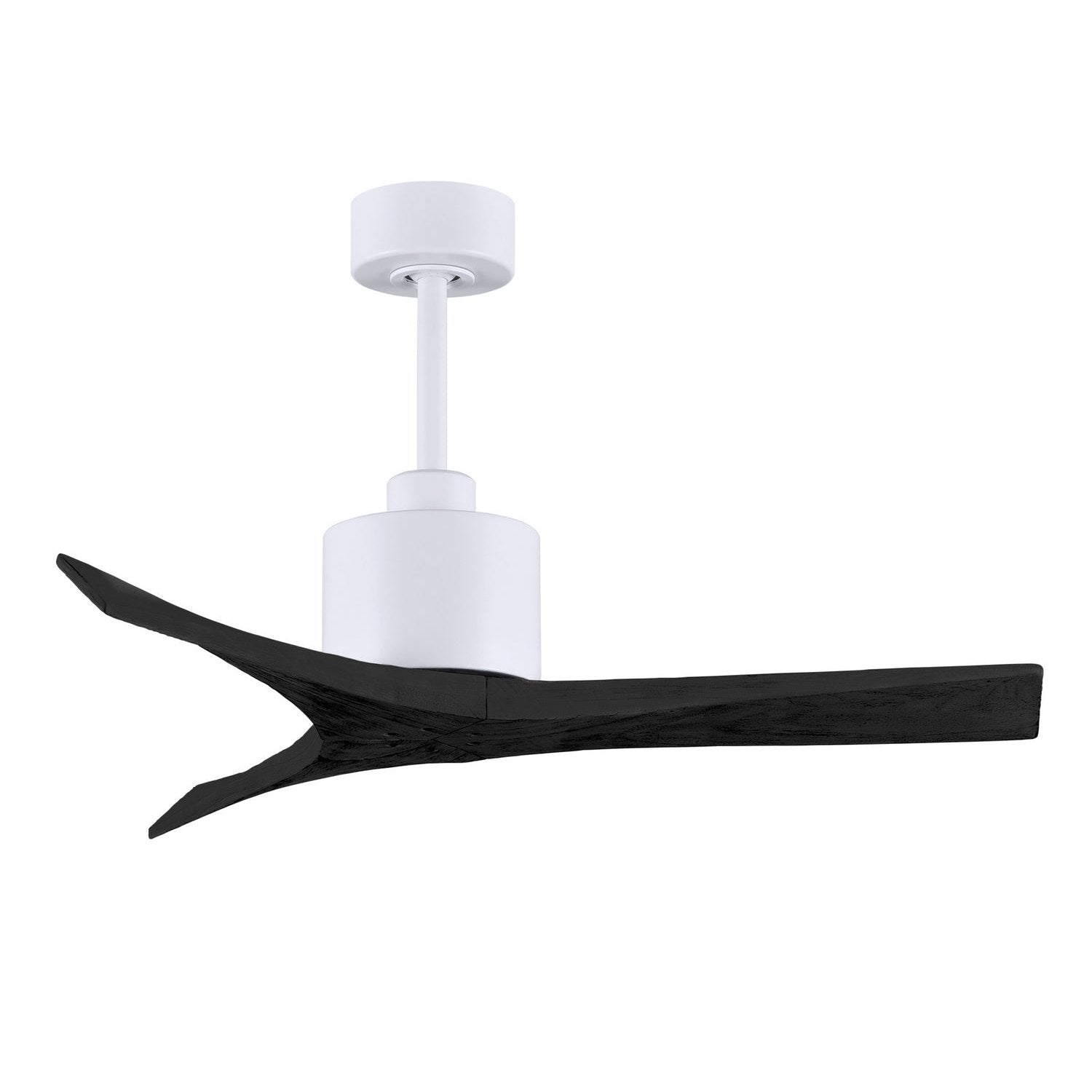 Matthews Fan Company - MW-MWH-BK-42 - 42"Ceiling Fan - Mollywood - Matte White
