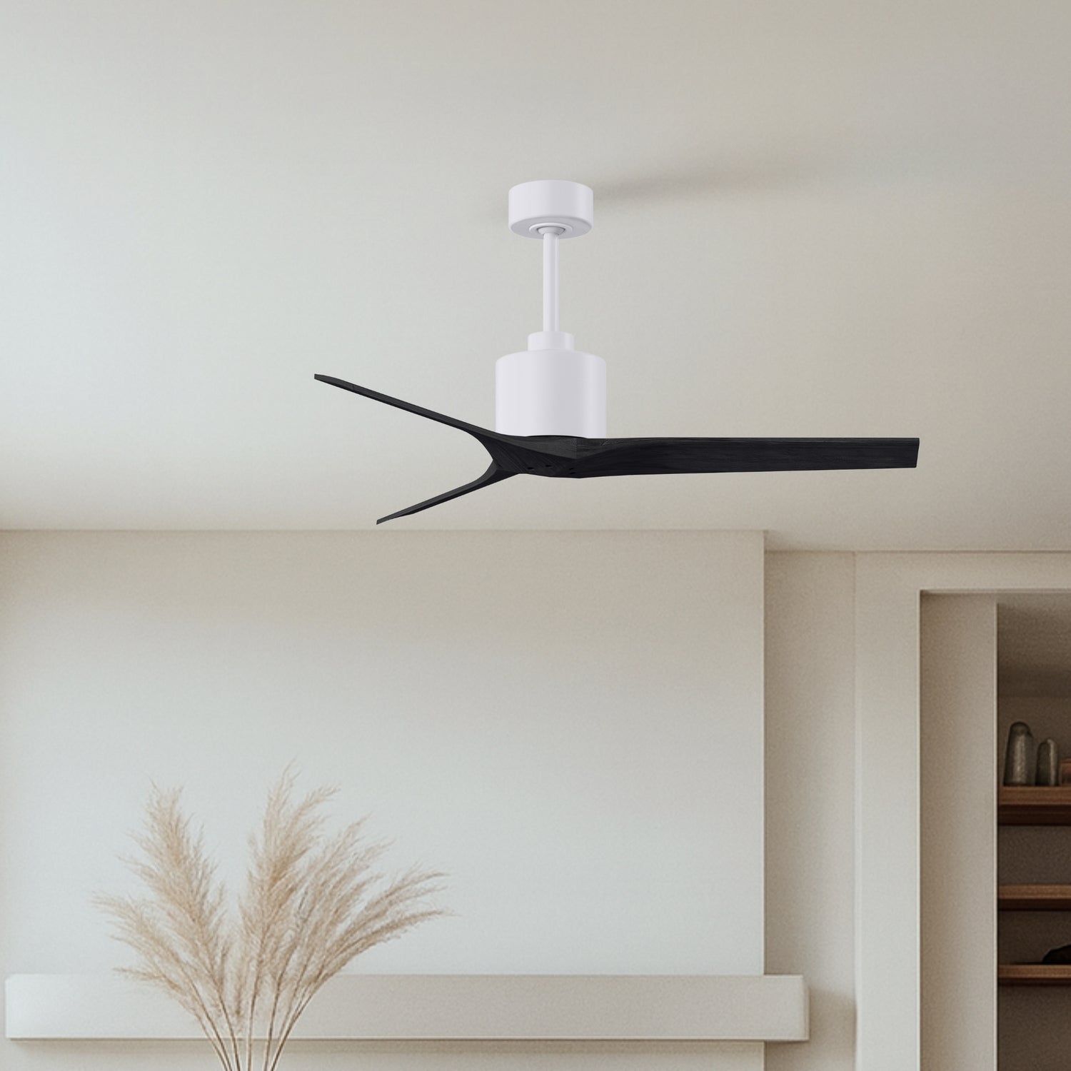 Matthews Fan Company - MW-MWH-BK-52 - 52"Ceiling Fan - Mollywood - Matte White