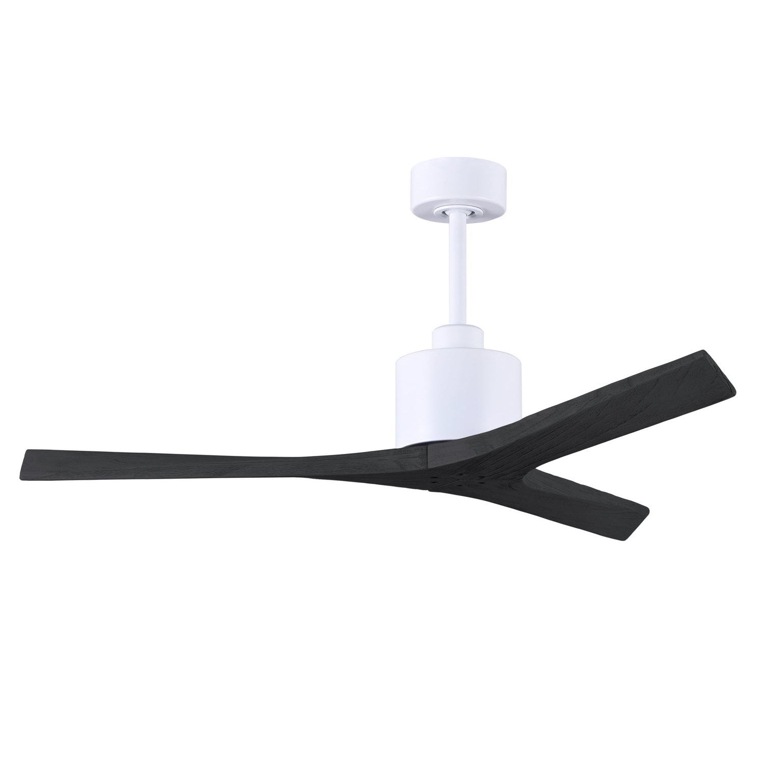 Matthews Fan Company - MW-MWH-BK-52 - 52"Ceiling Fan - Mollywood - Matte White