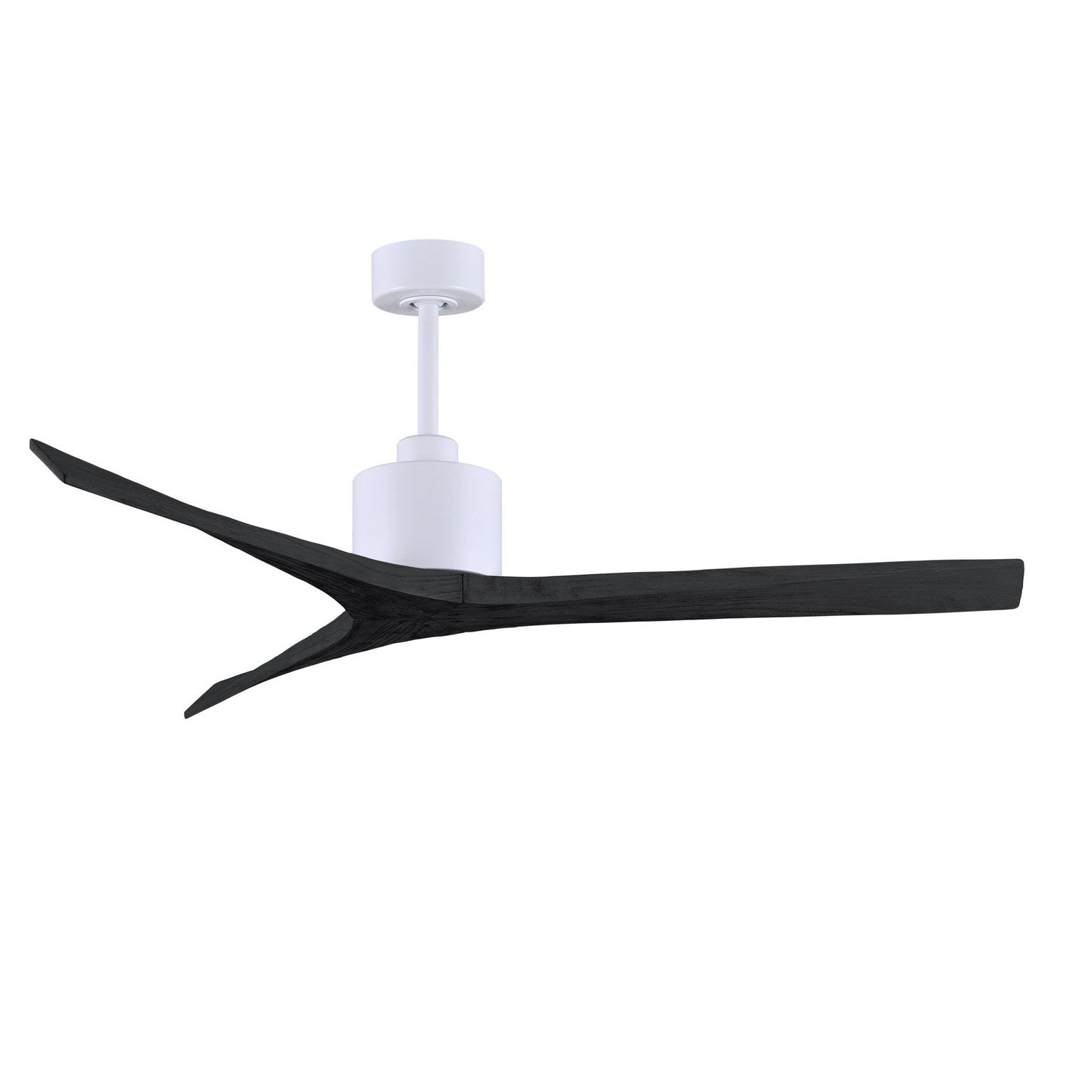 Matthews Fan Company - MW-MWH-BK-60 - 60"Ceiling Fan - Mollywood - Matte White