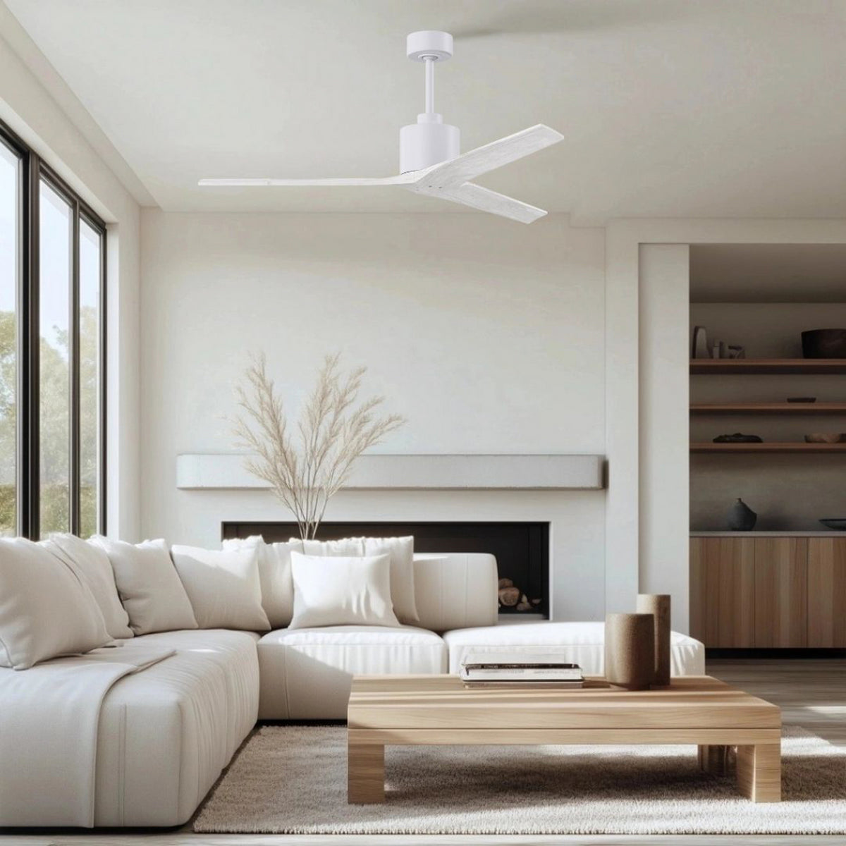 Matthews Fan Company - MW-MWH-MWH-60 - 60"Ceiling Fan - Mollywood - Matte White