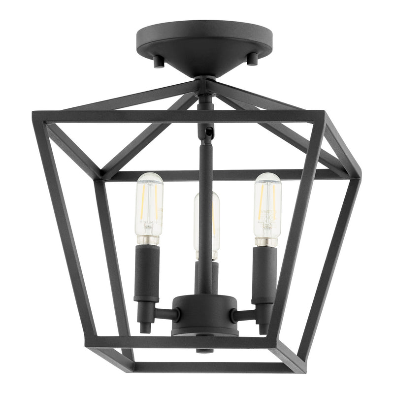 Quorum - 304-10-69 - Three Light Dual Mount - Gabriel - Textured Black