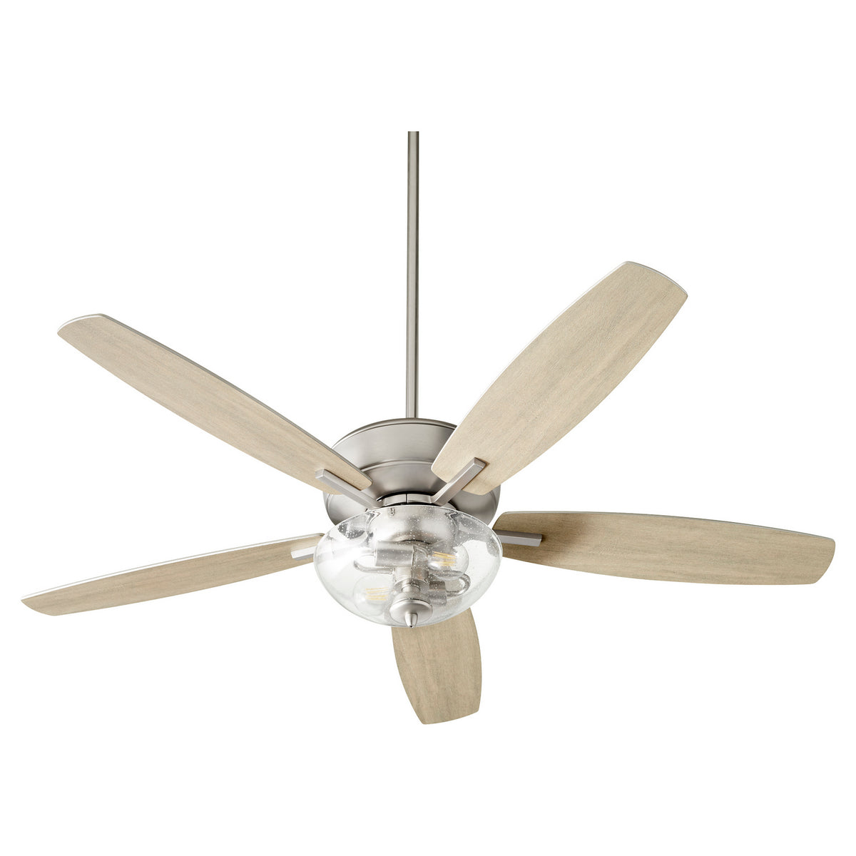 Quorum - 7052-265 - 52" Ceiling Fan - Breeze - Satin Nickel