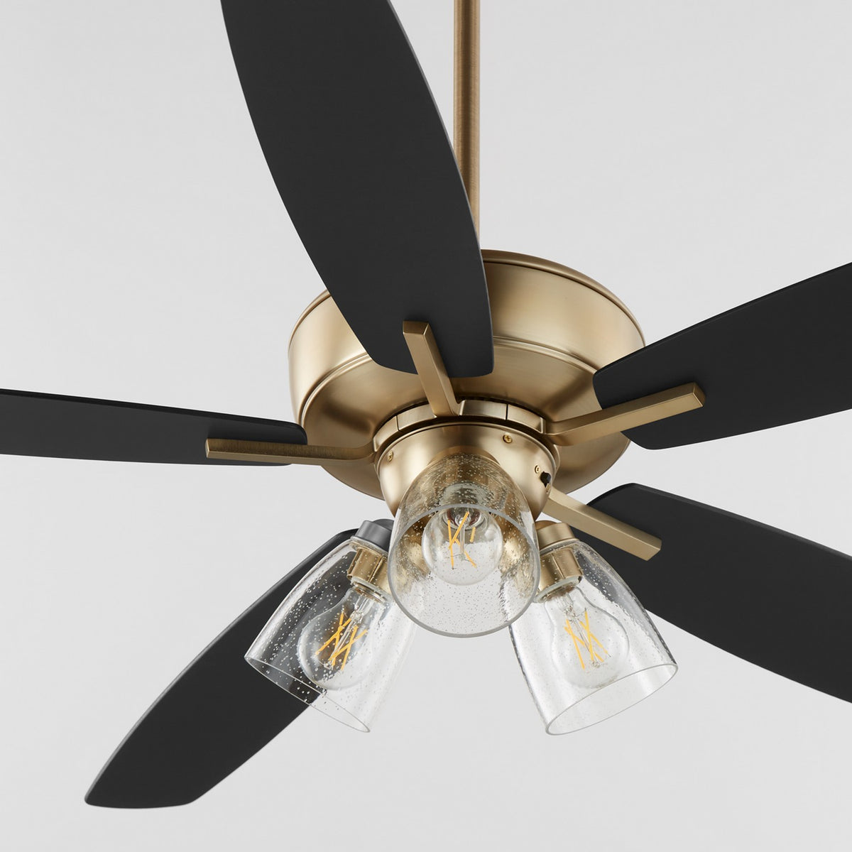 Quorum - 7052-380 - 52" Ceiling Fan - Breeze - Aged Brass