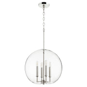 Quorum - 873-4-62 - Four Light Pendant - 873 Globe Pendants - Polished Nickel