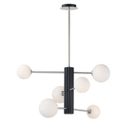 ET2 - E24064-92BKSN - LED Pendant - Cog - Black / Satin Nickel