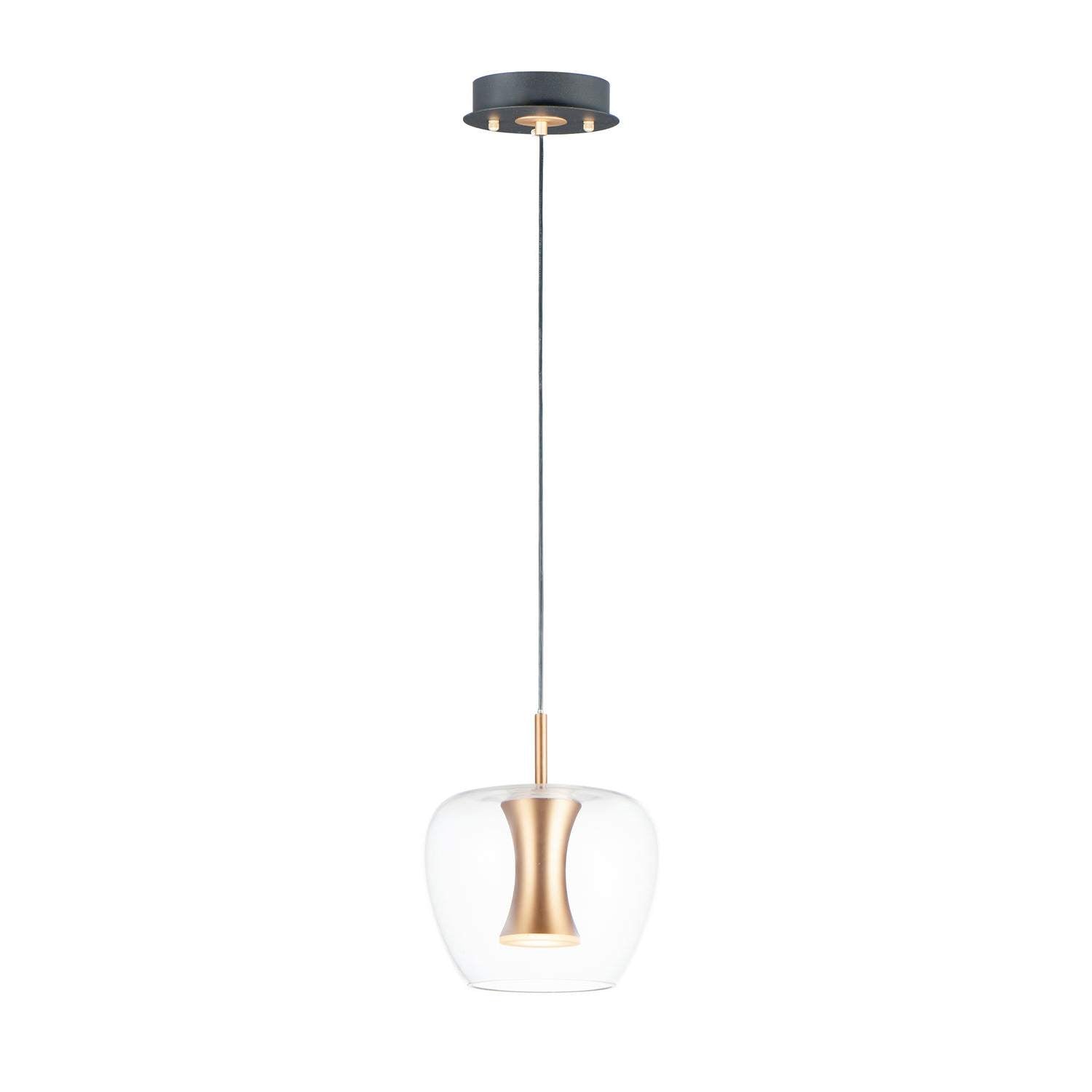 ET2 - E24162-18BKGLD - LED Pendant - Newton - Black / Gold