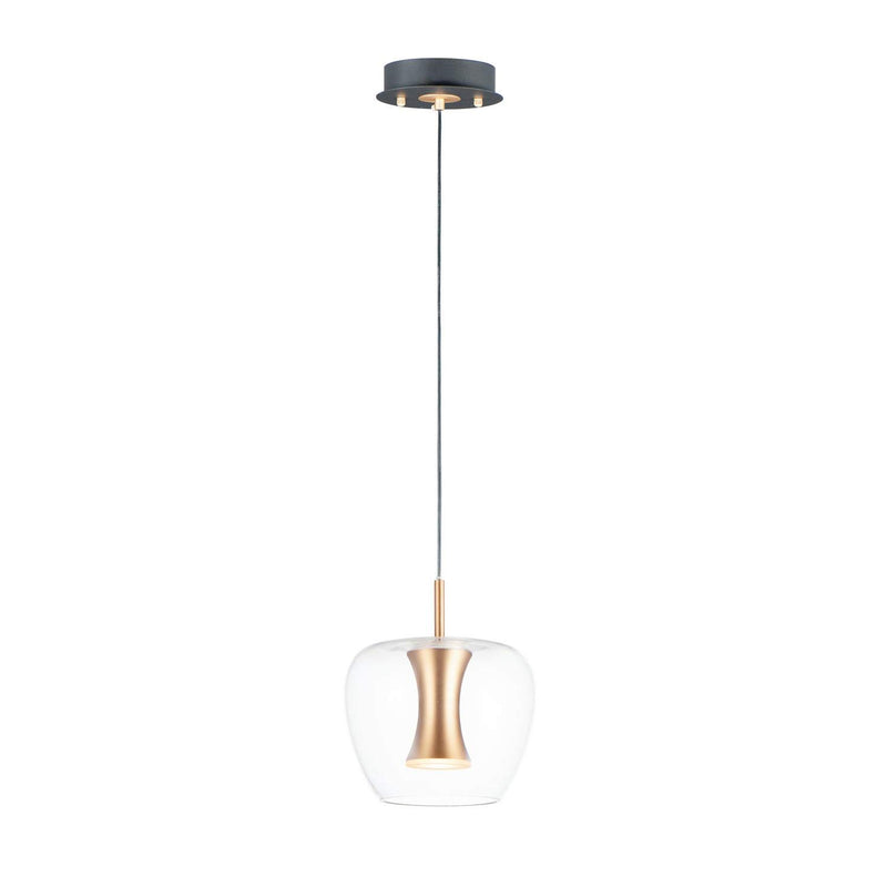 ET2 - E24162-18BKGLD - LED Pendant - Newton - Black / Gold