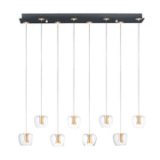 ET2 - E24165-18BKGLD - LED Pendant - Newton - Black / Gold