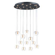 ET2 - E24167-18BKGLD - LED Pendant - Newton - Black / Gold