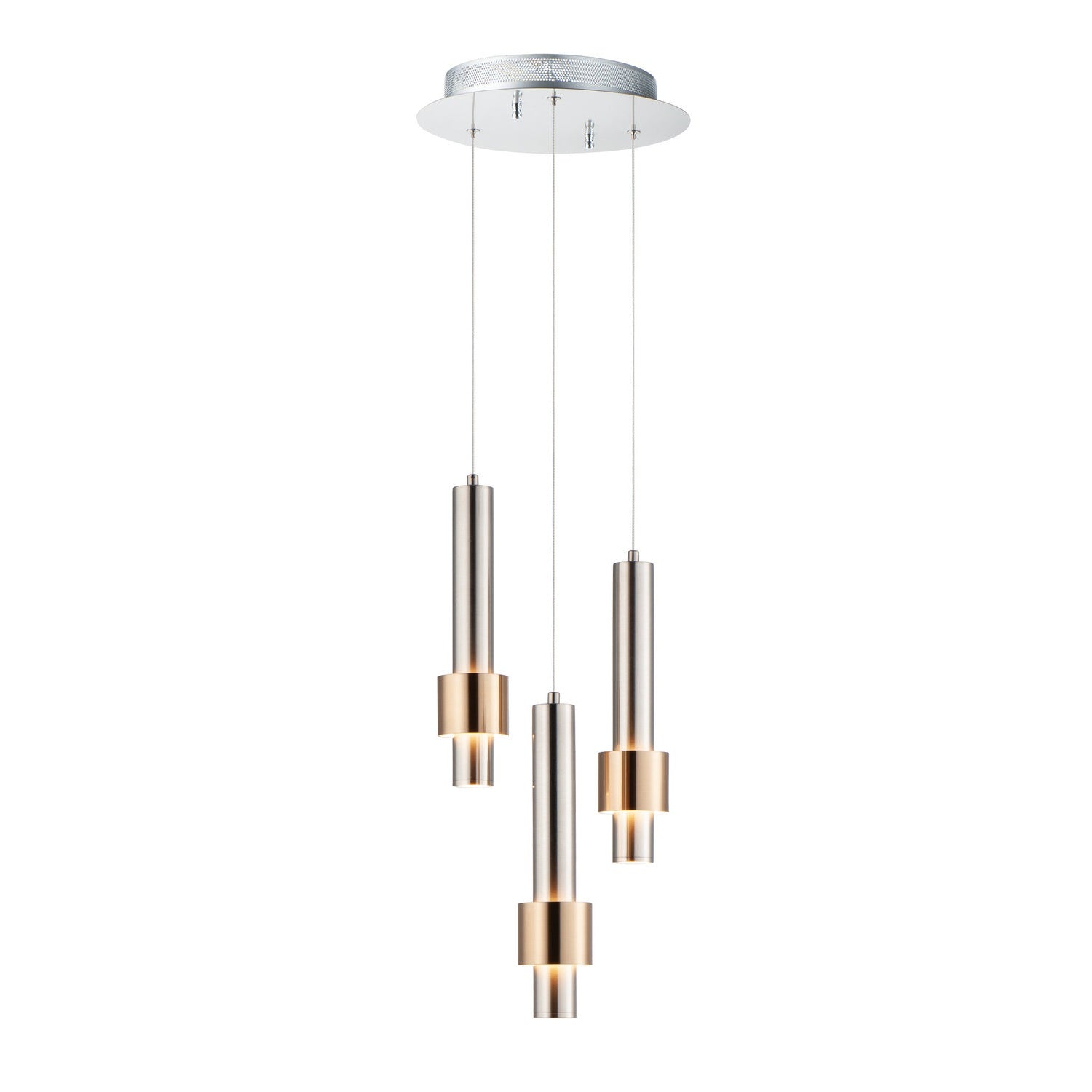 ET2 - E24753-SNSBR - LED Pendant - Reveal - Satin Nickel / Satin Brass