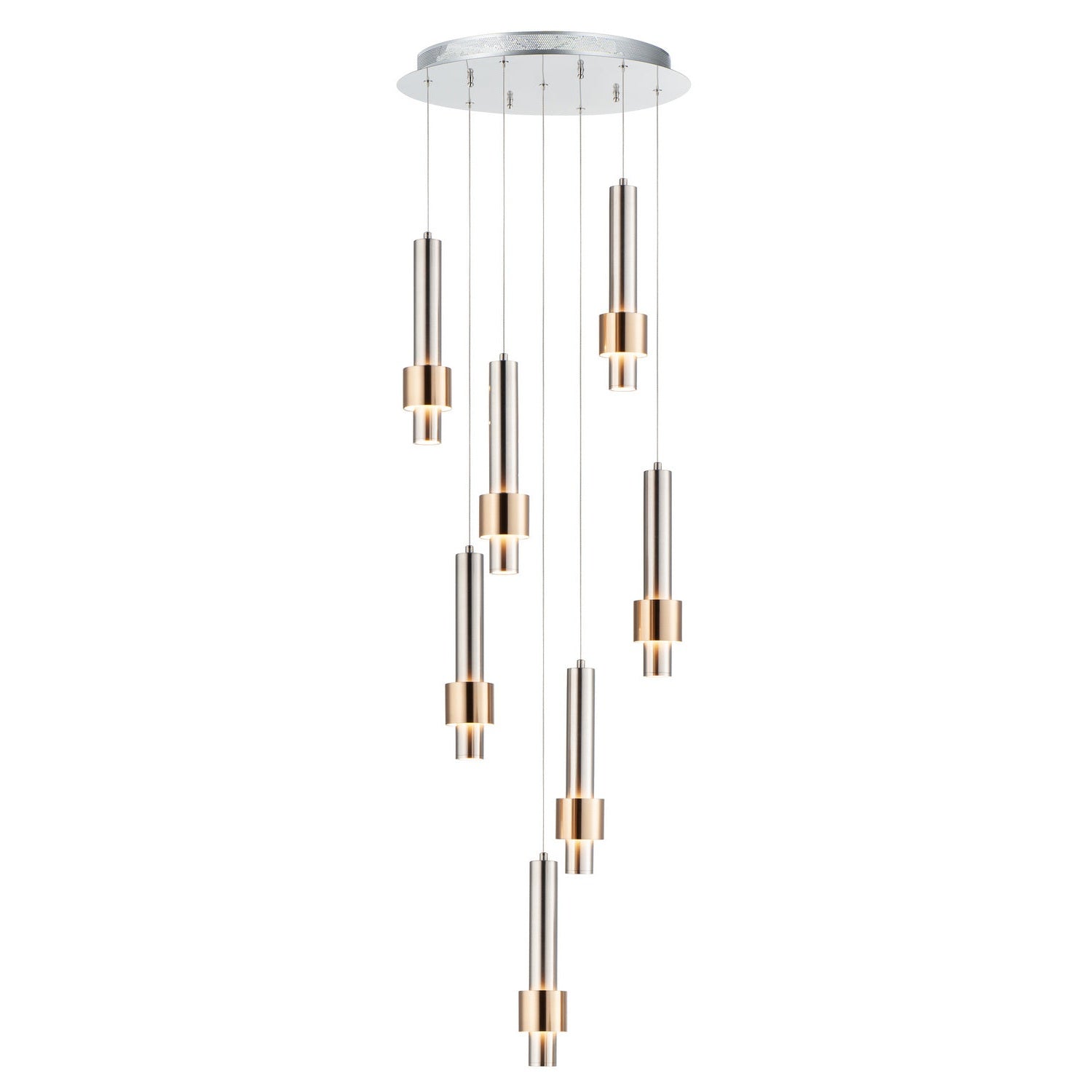 ET2 - E24757-SNSBR - LED Pendant - Reveal - Satin Nickel / Satin Brass