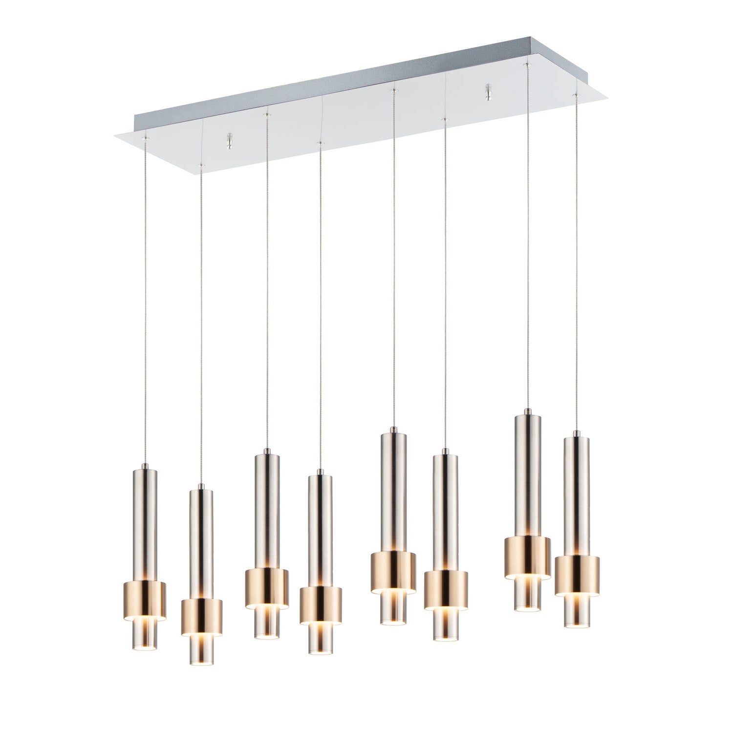 ET2 - E24758-SNSBR - LED Pendant - Reveal - Satin Nickel / Satin Brass
