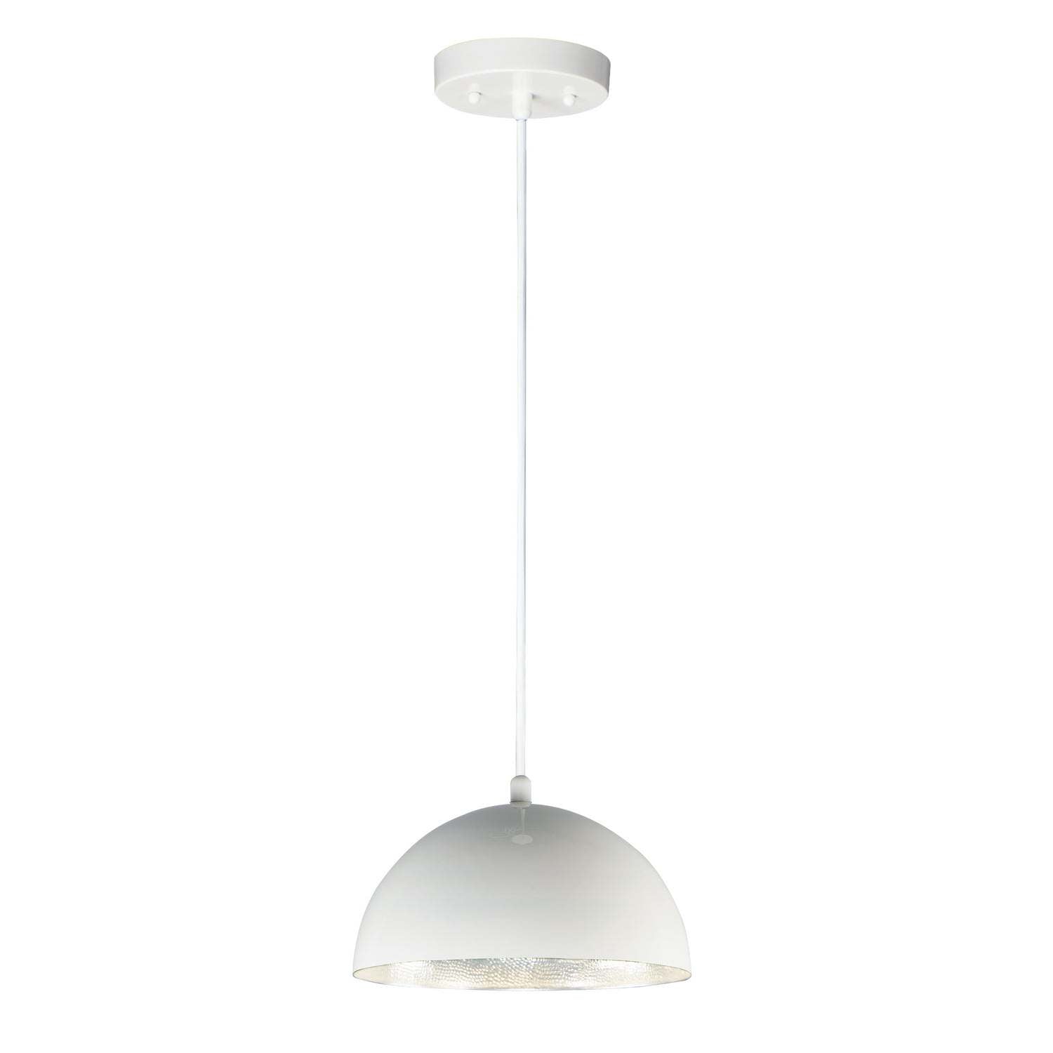 ET2 - E24902-GWAL - LED Pendant - Hemisphere - Gloss White / Aluminum