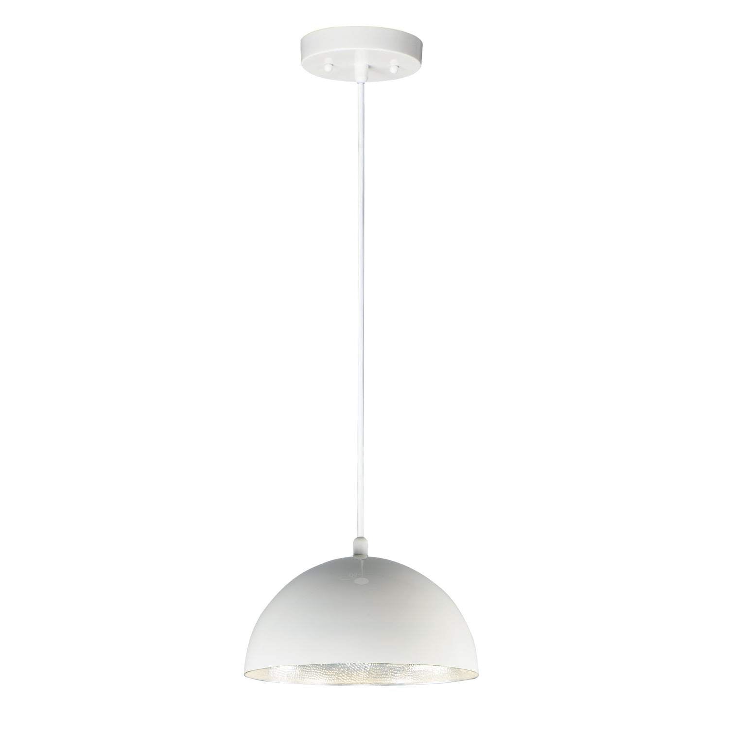 ET2 - E24902-GWAL - LED Pendant - Hemisphere - Gloss White / Aluminum