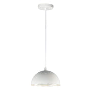 ET2 - E24902-GWAL - LED Pendant - Hemisphere - Gloss White / Aluminum