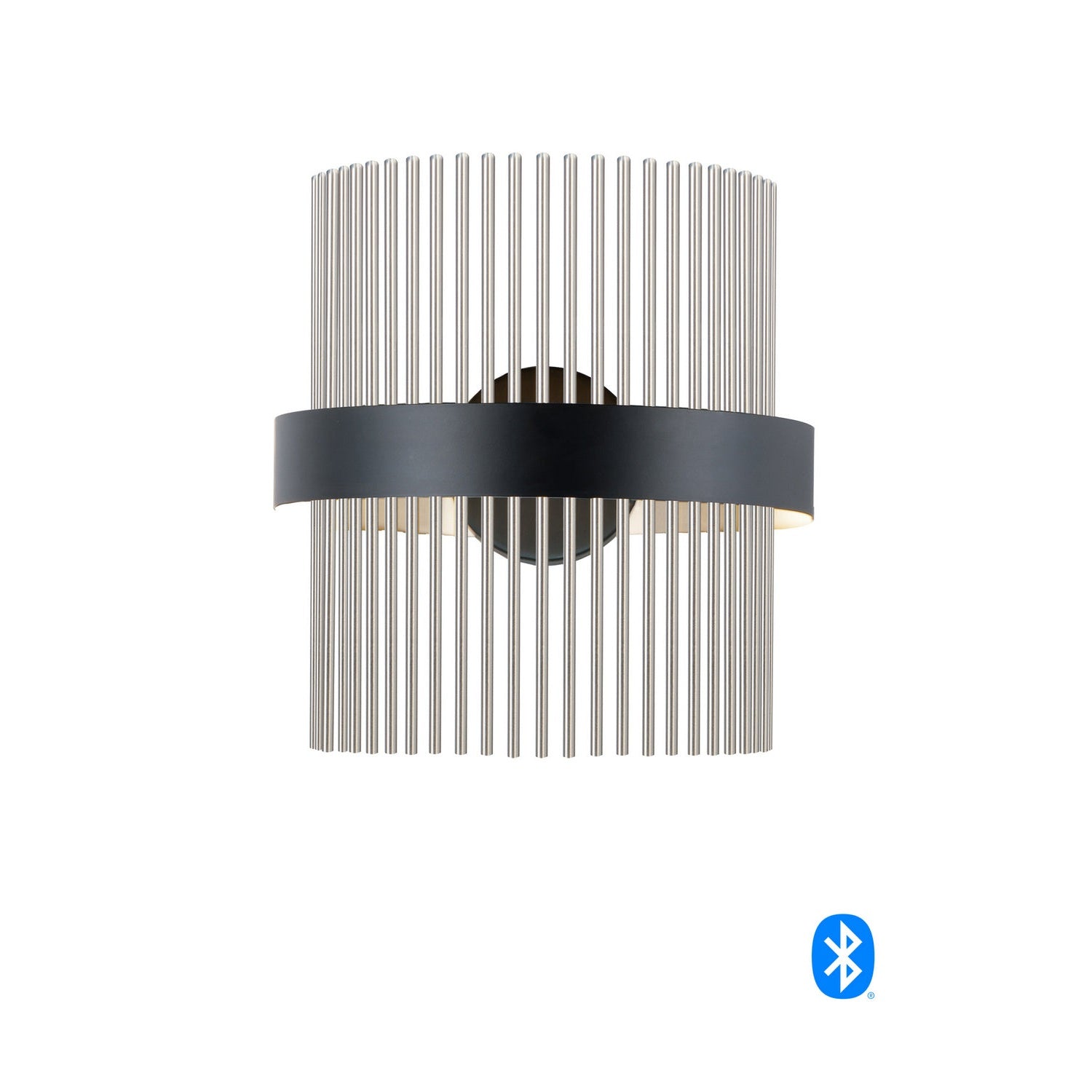 ET2 - E34201-BKSN - LED Wall Sconce - Chimes WiZ - Black / Satin Nickel