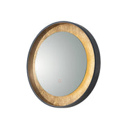 ET2 - E42036-GLBK - LED Mirror - Floating - Gold Leaf / Black