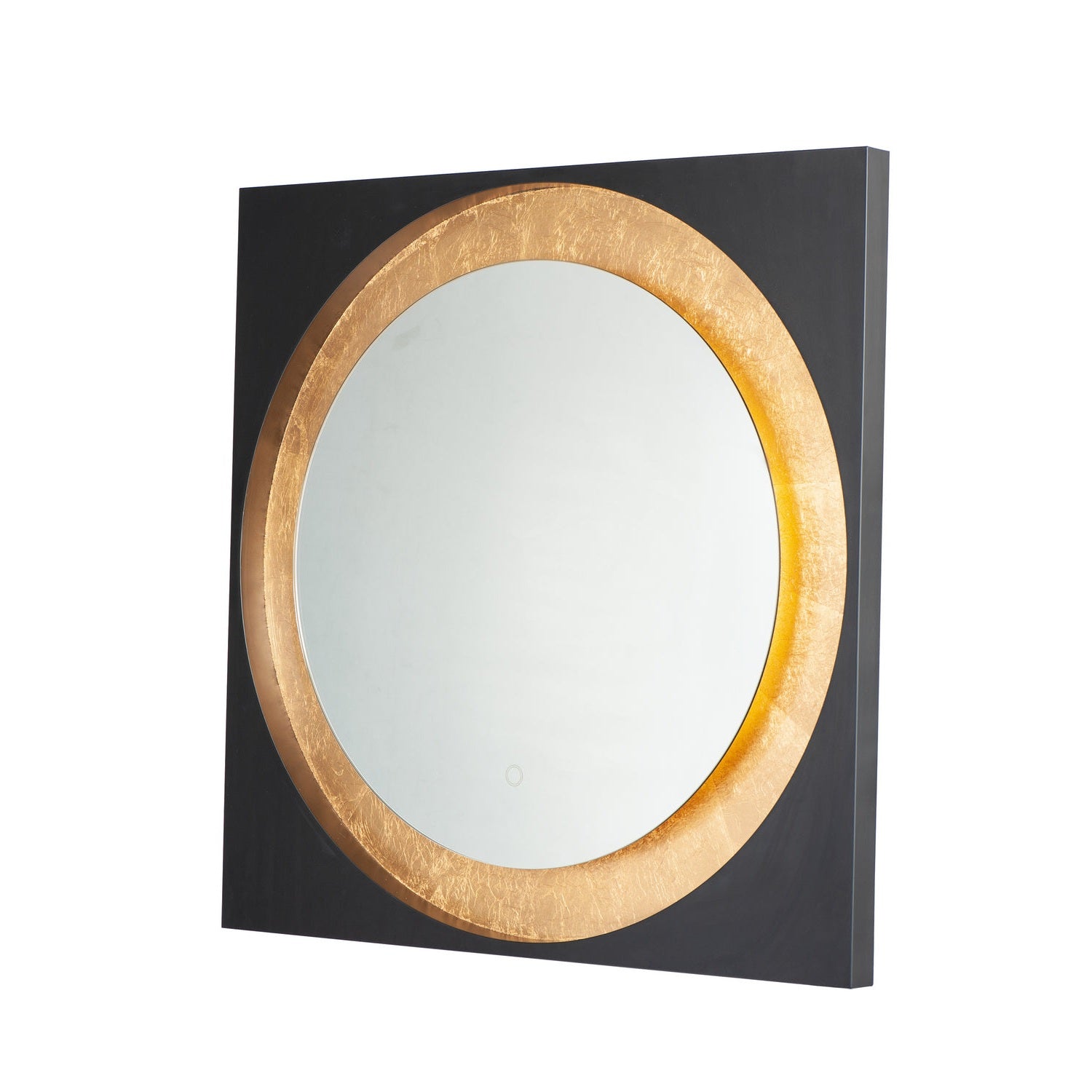 ET2 - E42040-GLBK - LED Mirror - Floating - Gold Leaf / Black