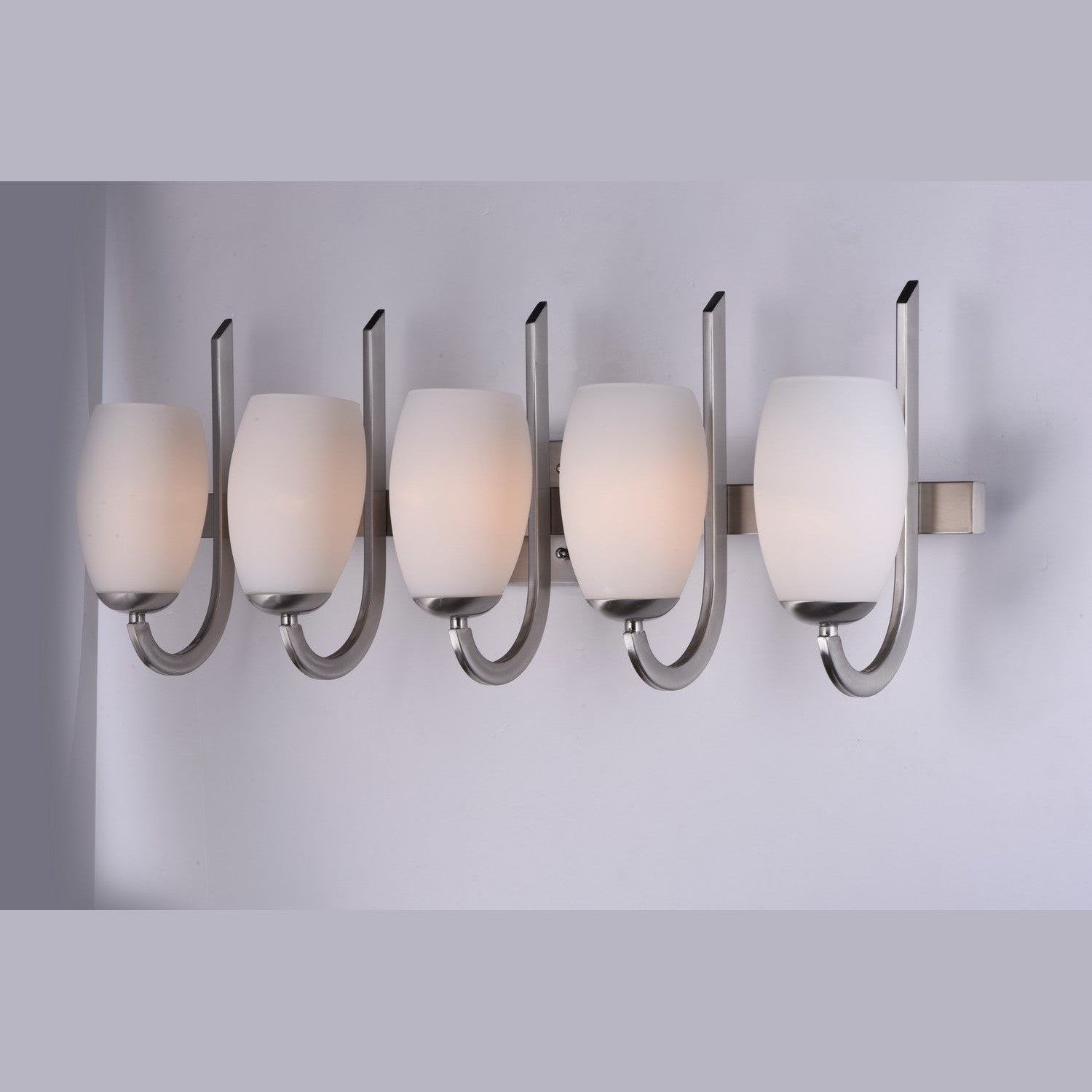 Maxim - 21645SWSN - Five Light Bath Vanity - Taylor - Satin Nickel