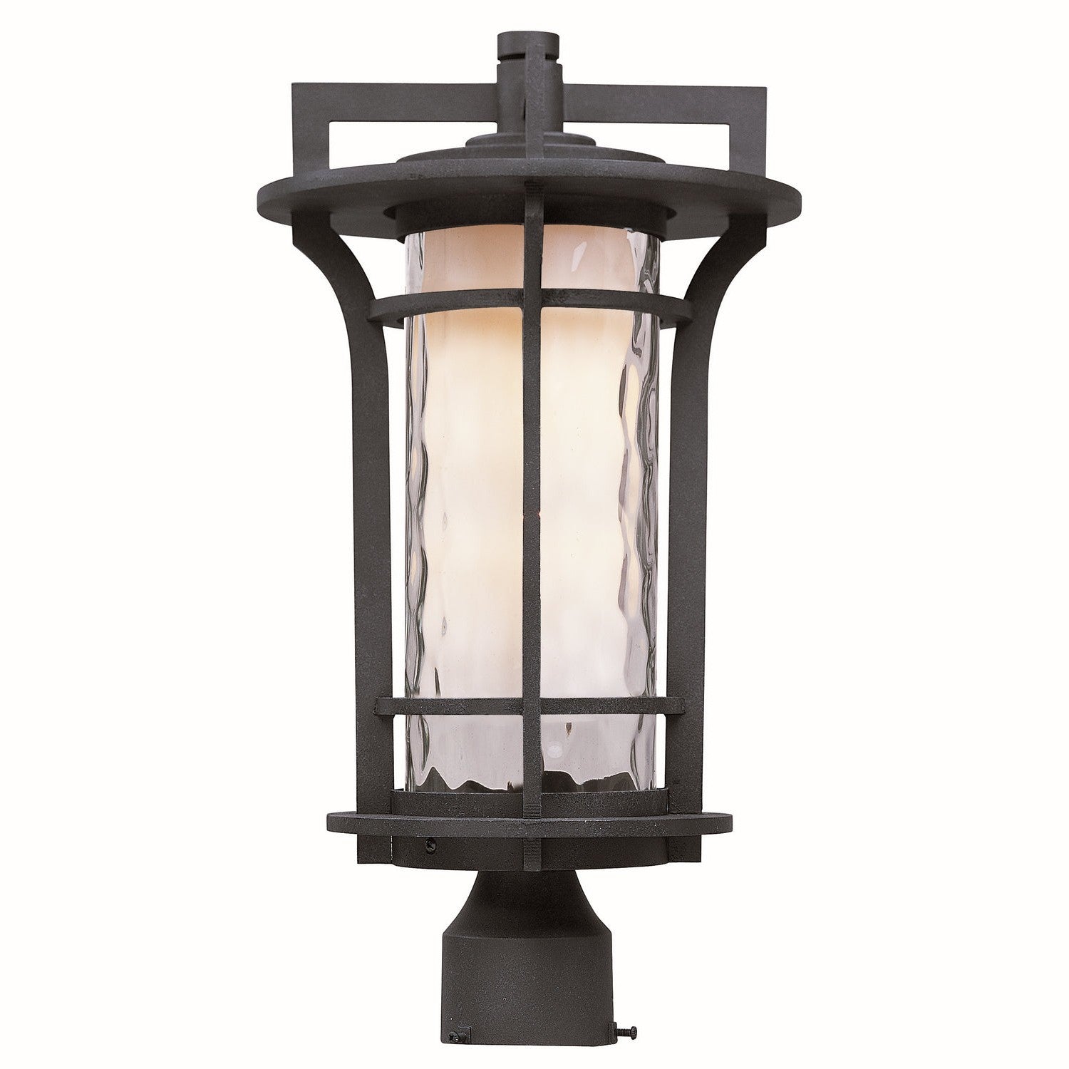 Maxim - 65780WGBO - LED Outdoor Pole/Post Lantern - Oakville LED E26 - Black Oxide
