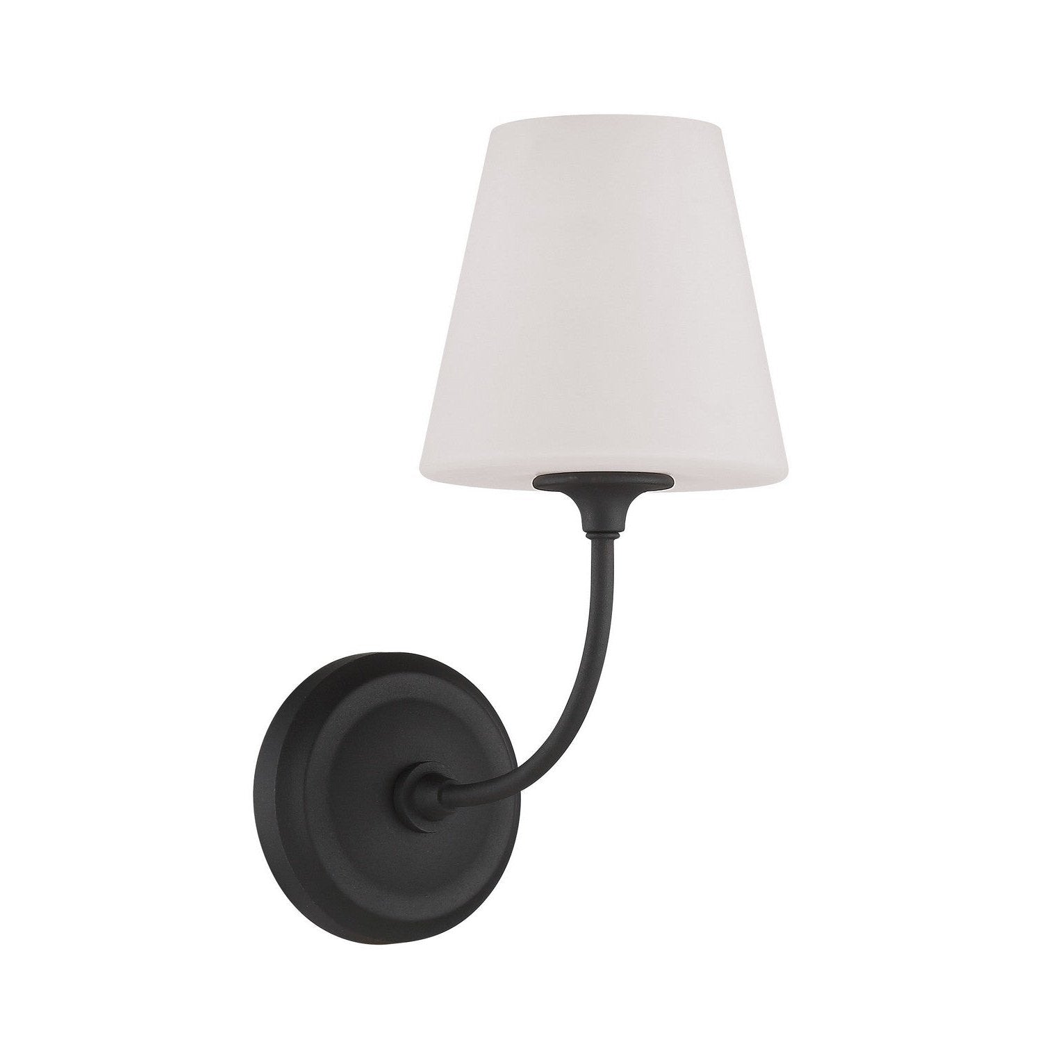 Crystorama - 2441-OP-BF - One Light Wall Sconce - Sylvan - Black Forged