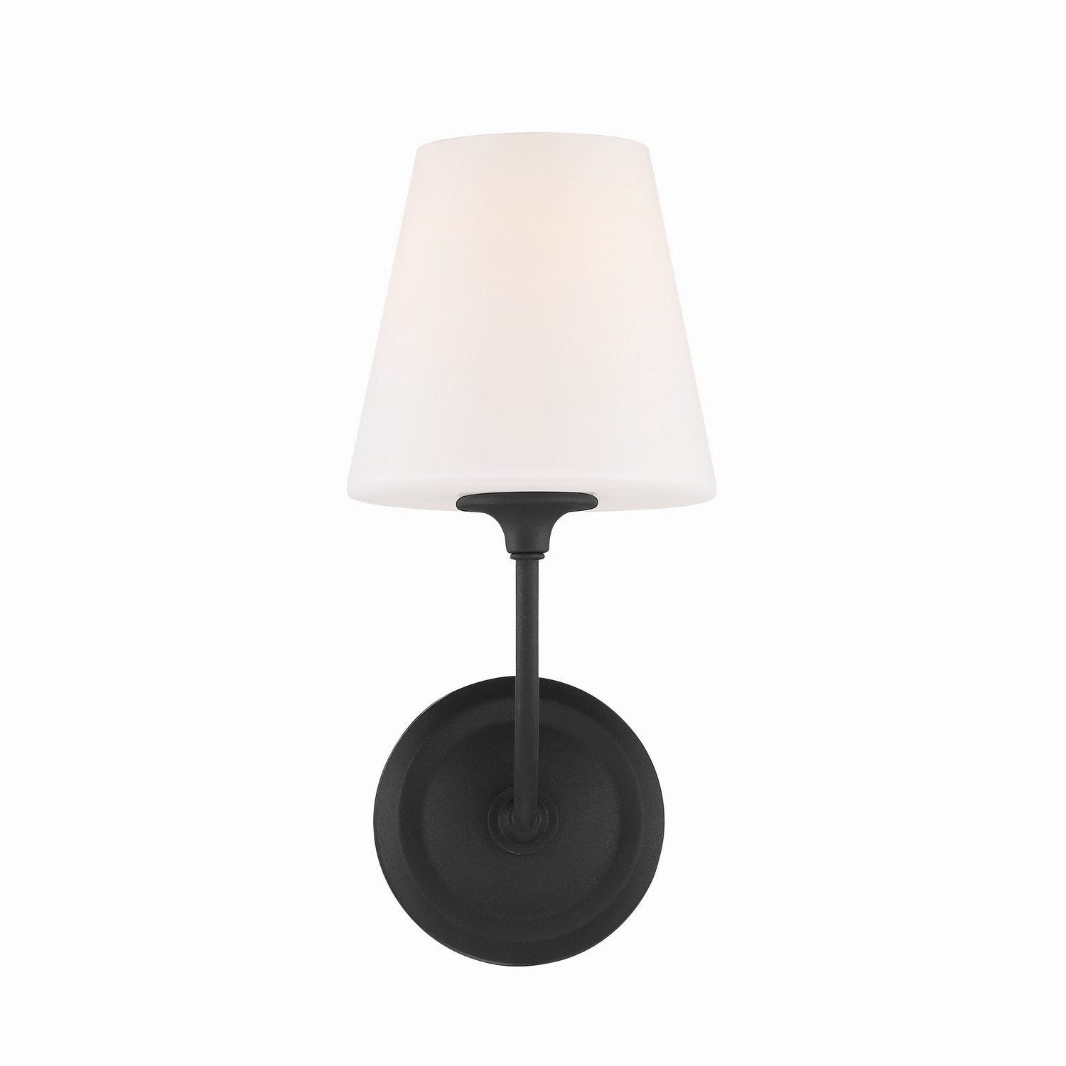 Crystorama - 2441-OP-BF - One Light Wall Sconce - Sylvan - Black Forged