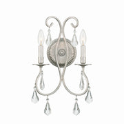 Crystorama - 5012-OS-CL-S - Two Light Wall Sconce - Ashton - Olde Silver