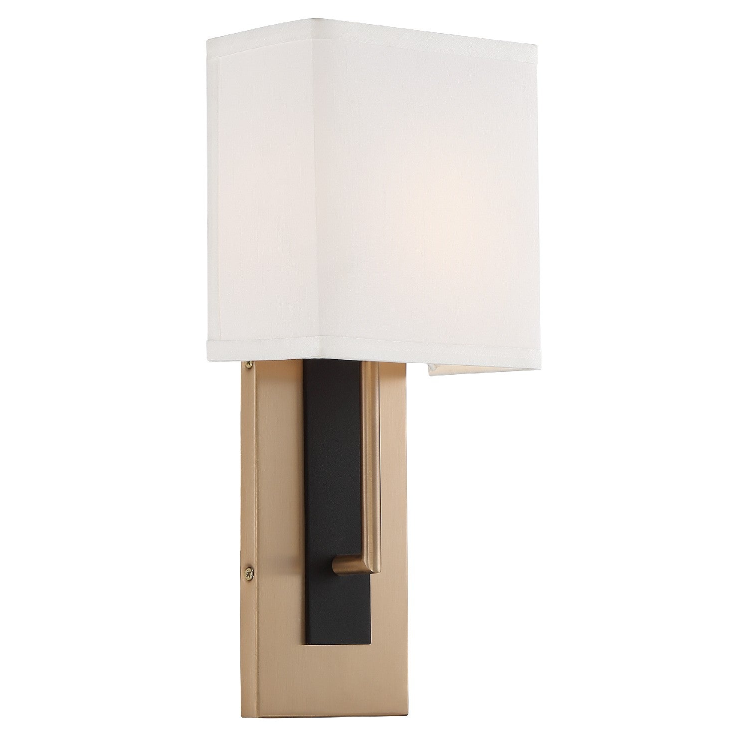 Crystorama - BRE-A3631-VG-BF - One Light Wall Sconce - Brent - Vibrant Gold + Black Forged
