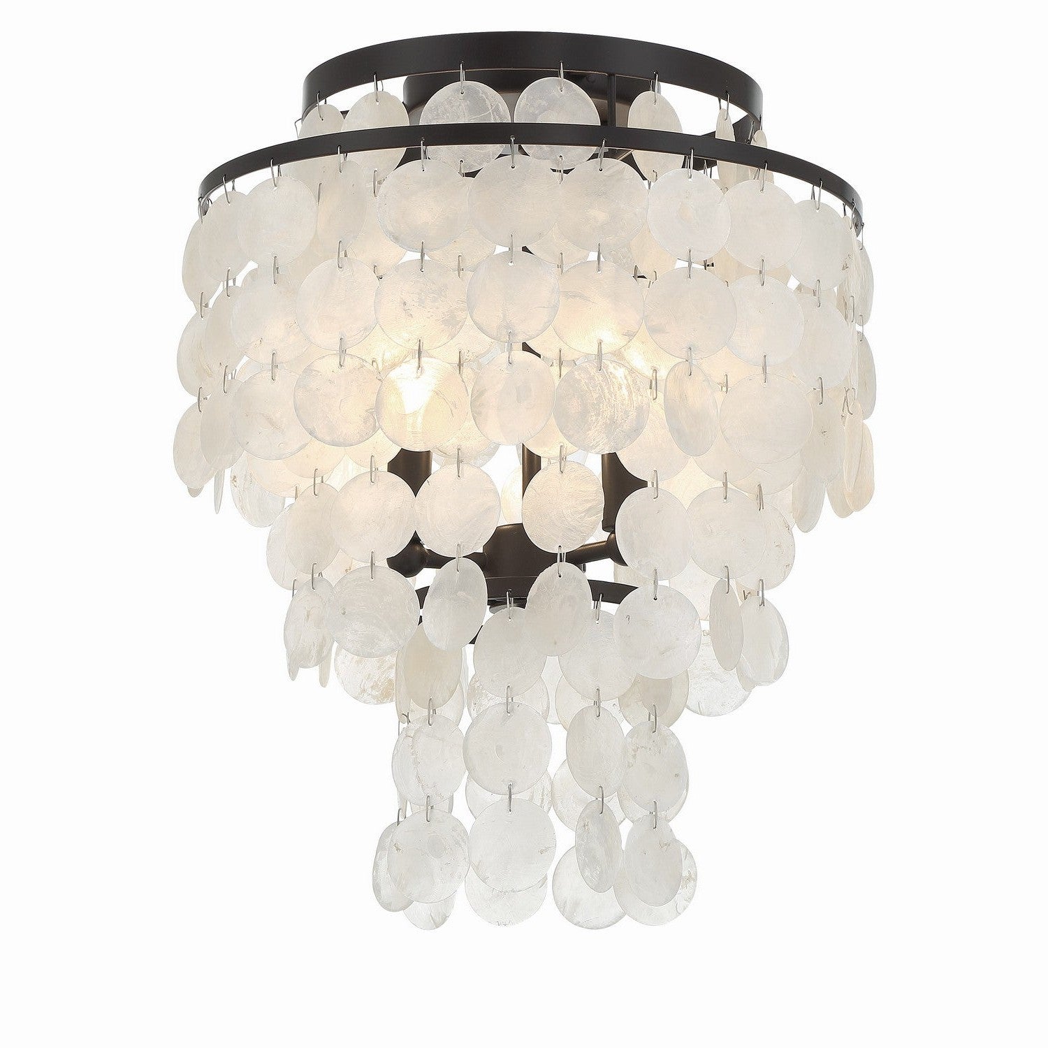 Crystorama - BRI-3003-DB - Three Light Flush Mount - Brielle - Dark Bronze