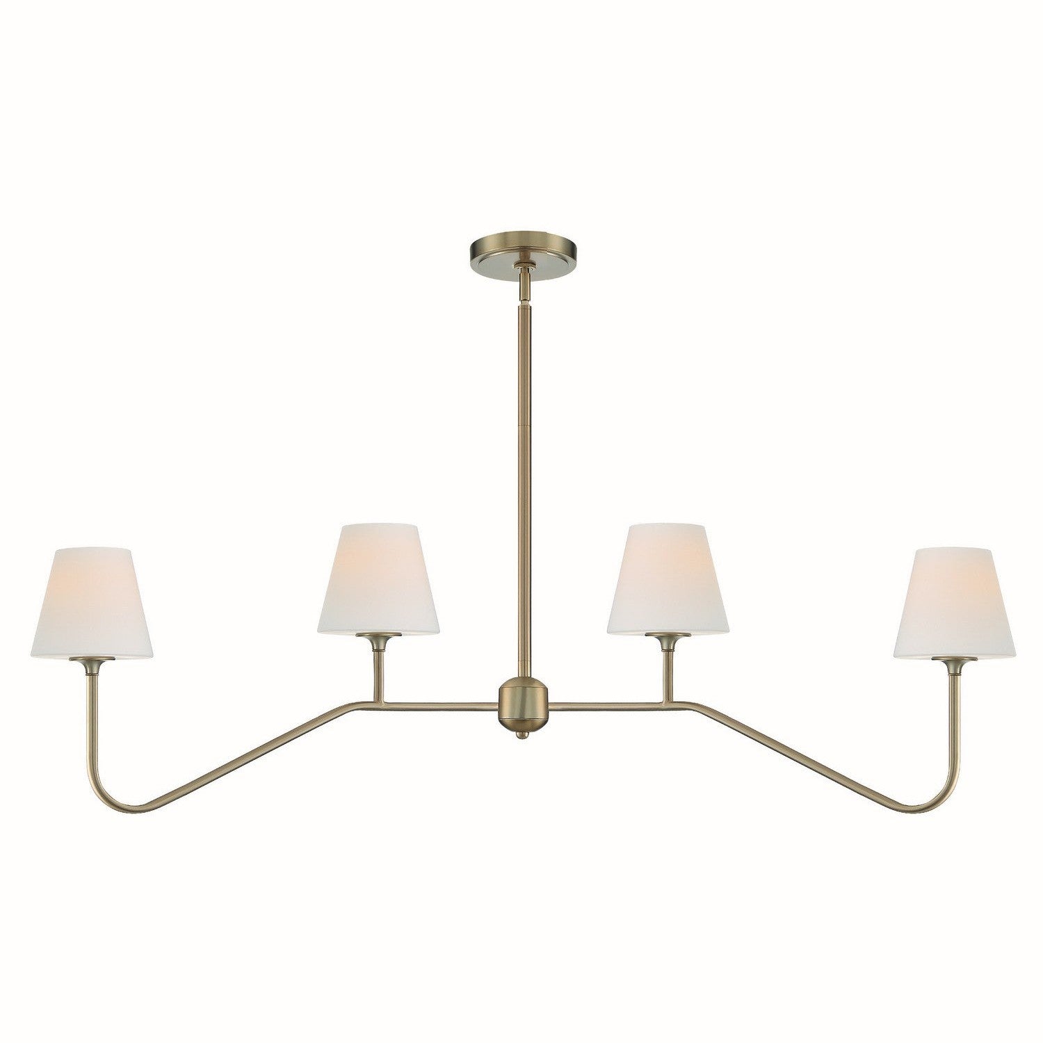 Crystorama - KEE-A3004-VG - Four Light Chandelier - Keenan - Vibrant Gold