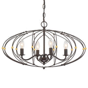 Crystorama - ZUC-A9034-EB-GA - Four Light Chandelier - Zucca - English Bronze + Antique Gold