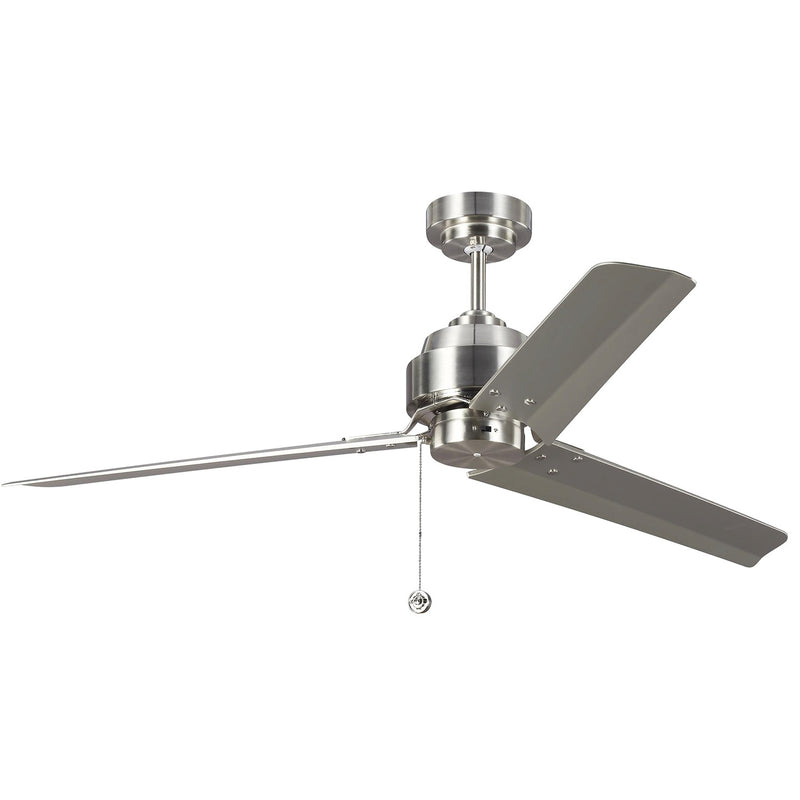Visual Comfort Fan - 3AR54BS - 54" Ceiling Fan - Arcade - Brushed Steel