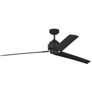 Visual Comfort Fan - 3ARR68MBK - 68" Ceiling Fan - Arcade - Midnight Black