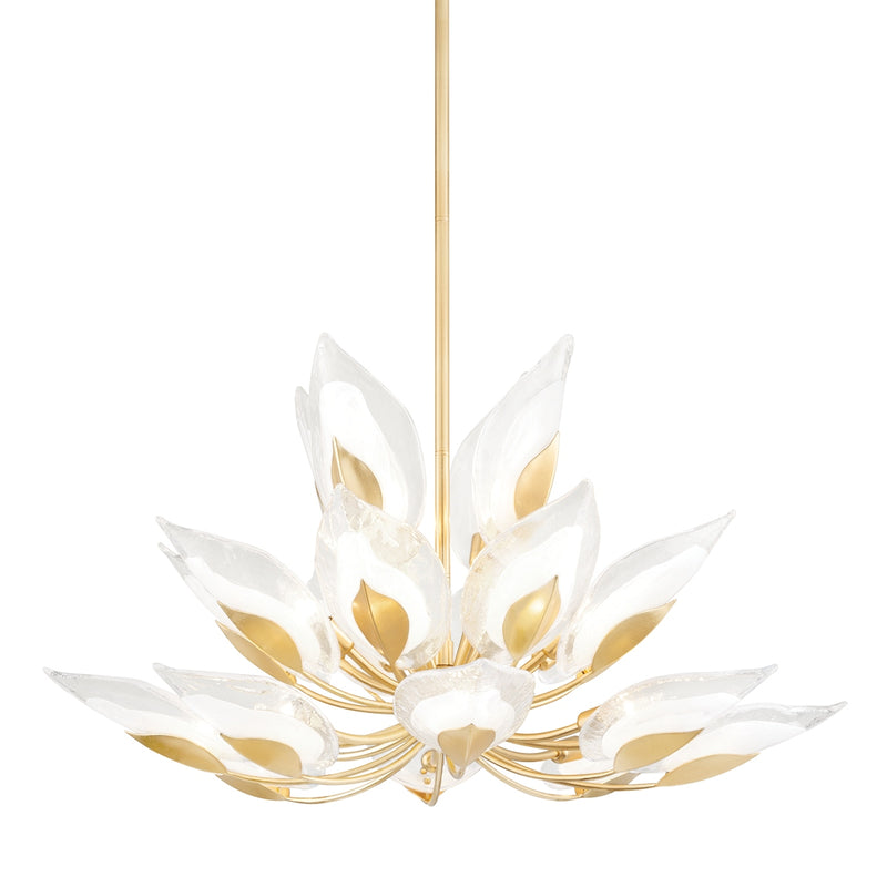 Hudson Valley - 4840-GL - 20 Light Chandelier - Blossom - Gold Leaf