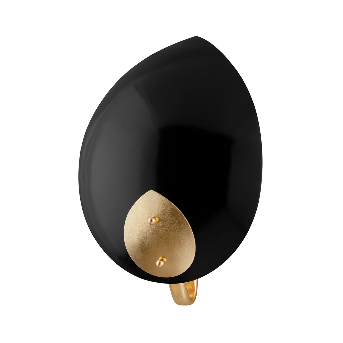 Hudson Valley - 5701-GL/BK - One Light Wall Sconce - Lotus - Gold Leaf/Black
