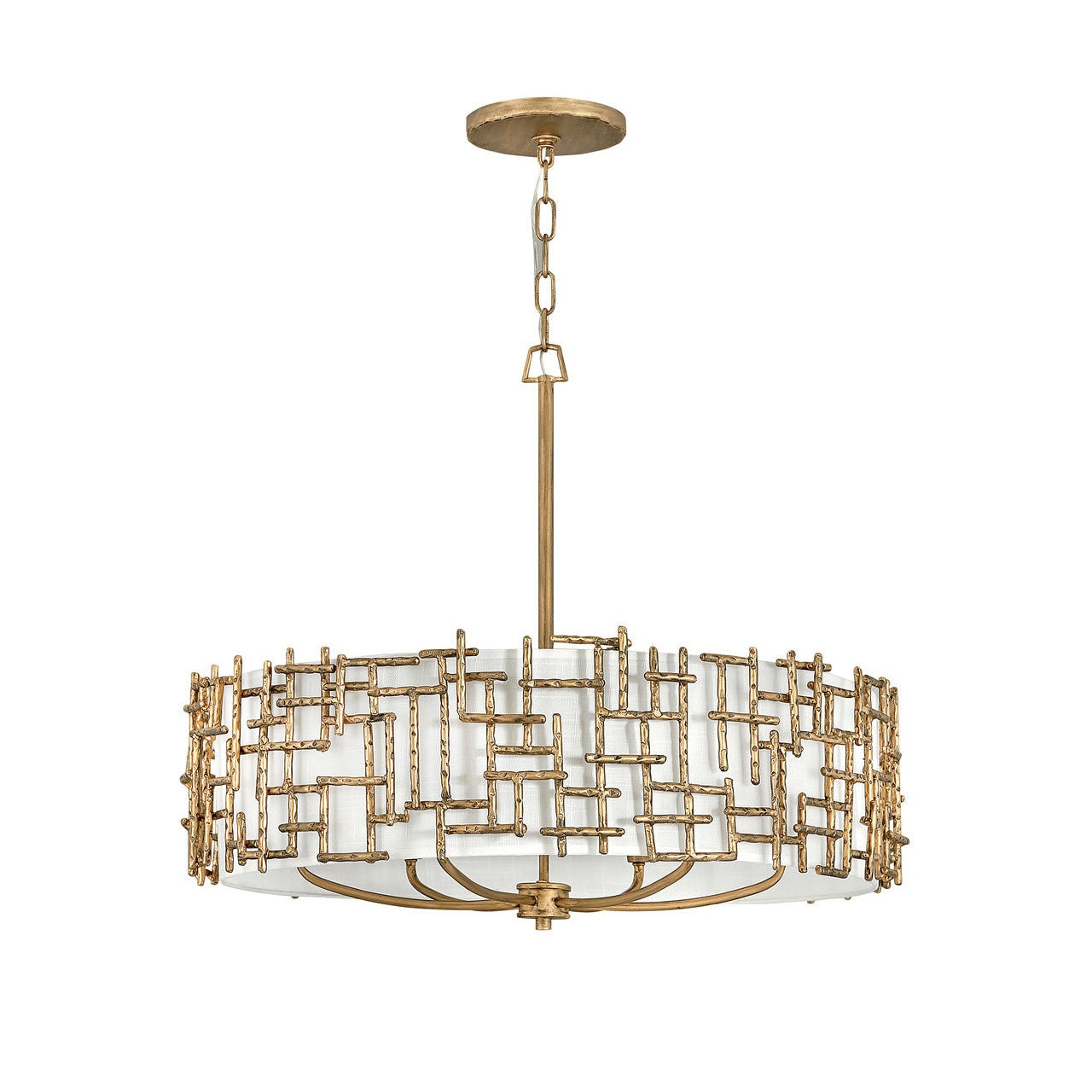 Fredrick Ramond - FR33104BNG - LED Chandelier - Farrah - Burnished Gold